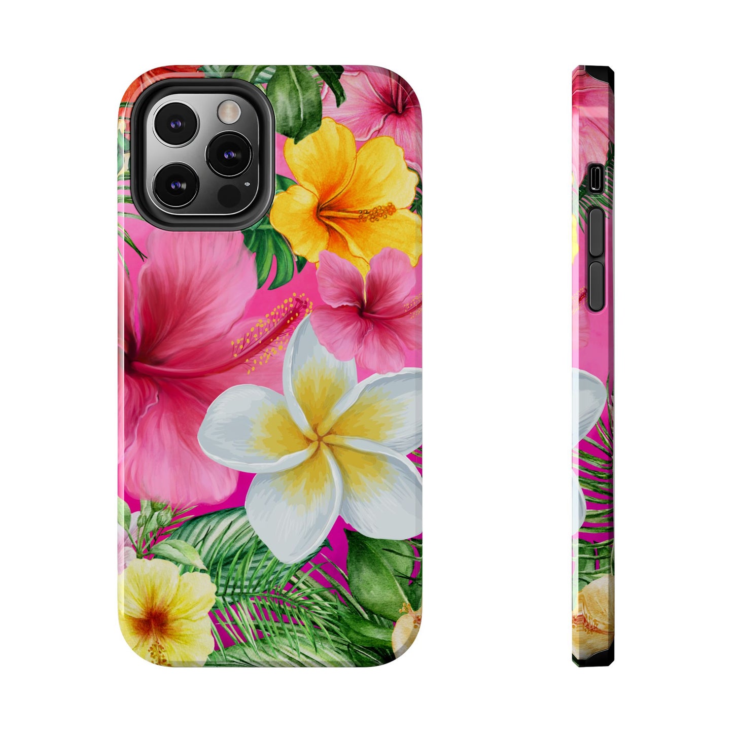 Tropical Floral Phone Case - Tough, Durable, Chic Protection, Summer Vibes, Gift for Her