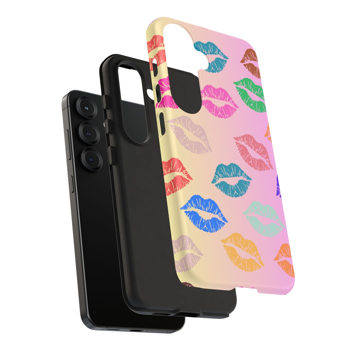 Kiss Print Tough Phone Cases Cute, Durable for Samsung