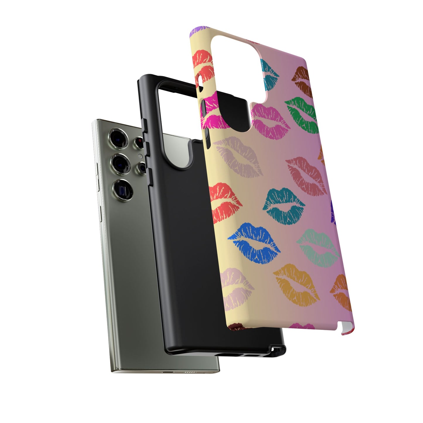 Kiss Print Tough Phone Cases Cute, Durable for Samsung