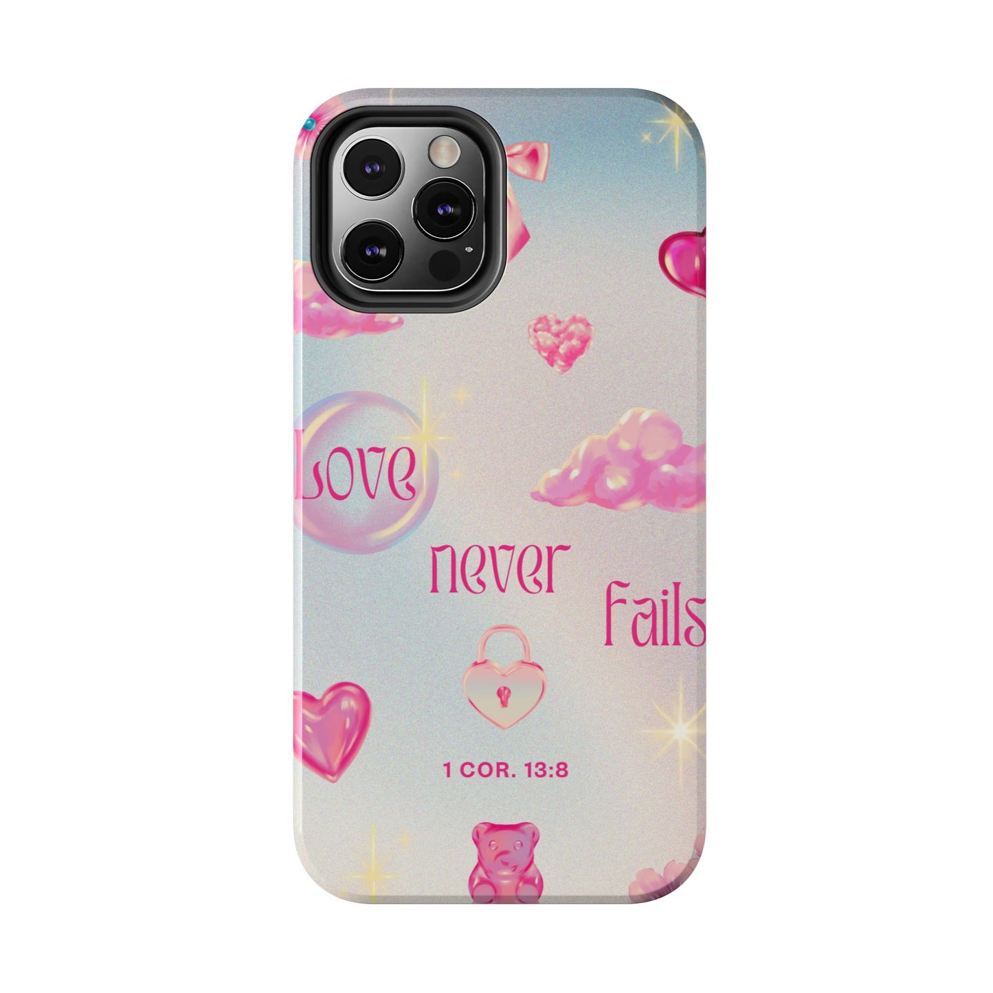Love Never Fails Bible Verse Tough Phone Case