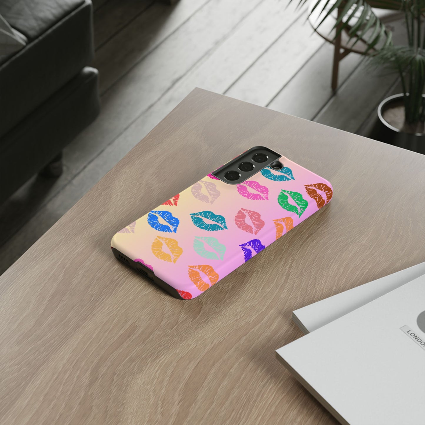 Kiss Print Tough Phone Cases Cute, Durable for Samsung