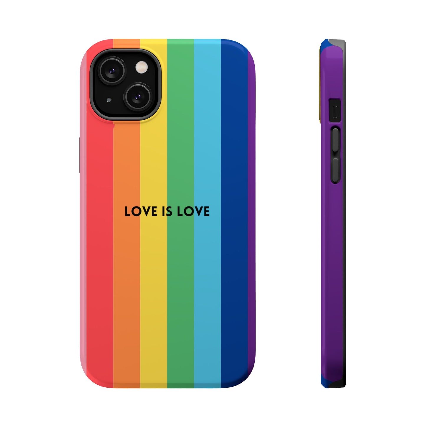 lOVE IS LOVE- Rainbow, LGBTQ+ Pride MAGNETIC Phone Case