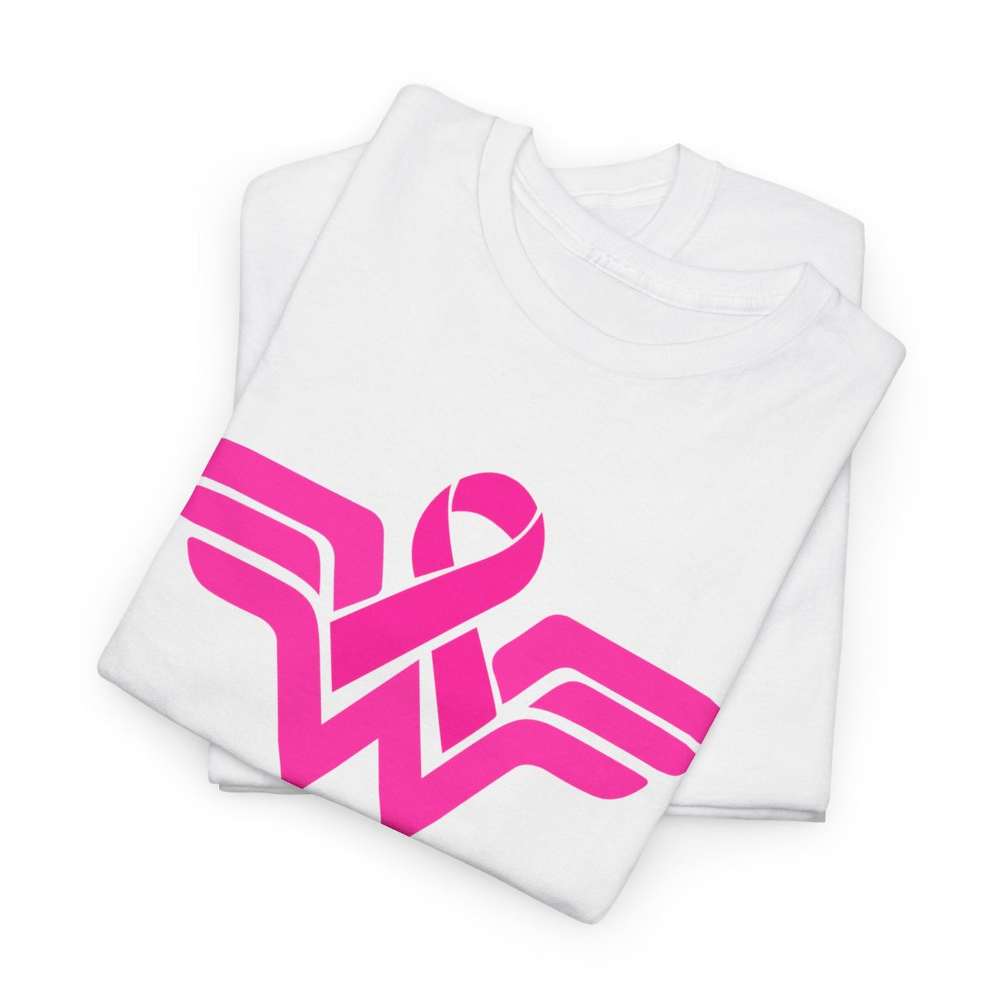 Empowerment Unisex Heavy Cotton Tee - Pink Wings & Ribbon Design