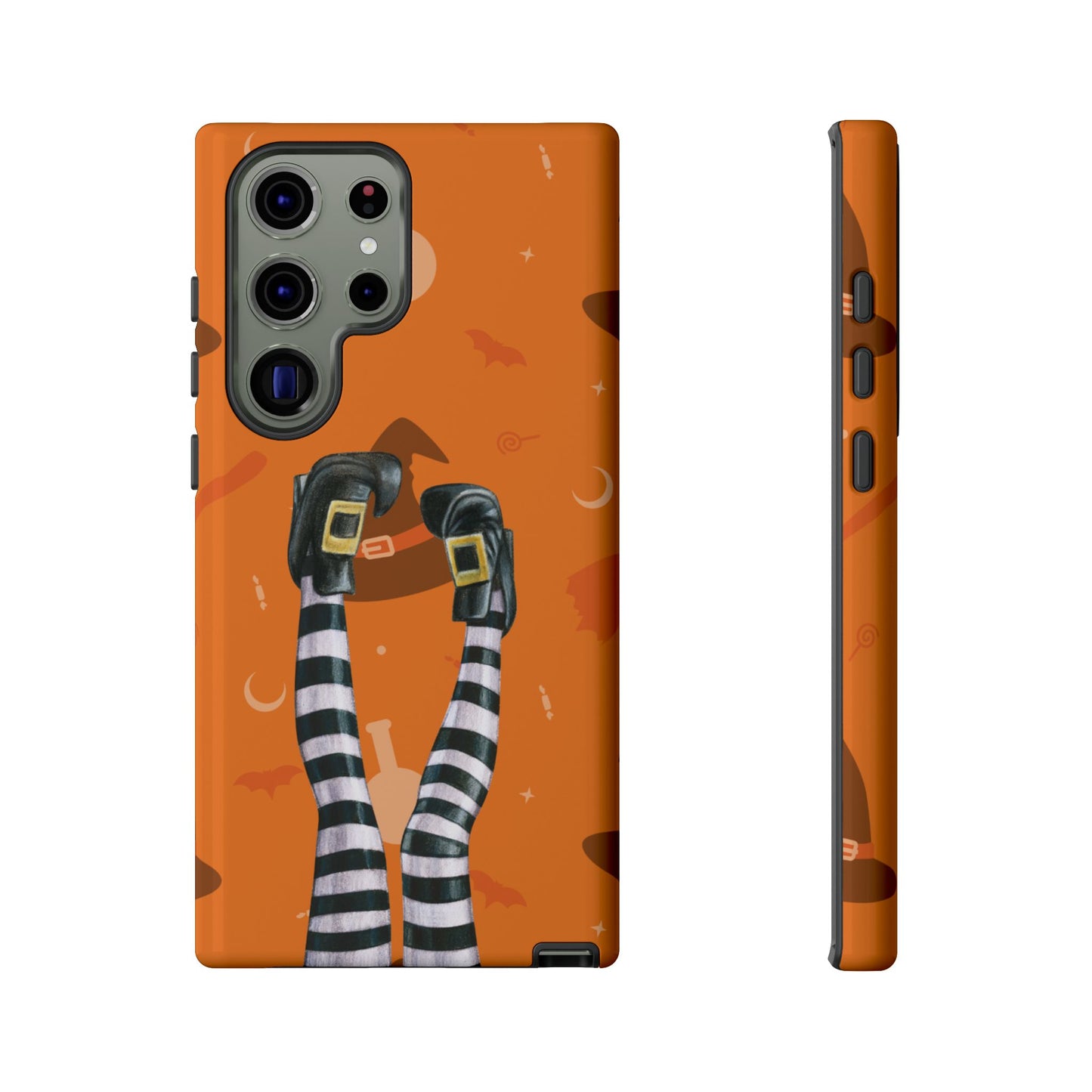 Halloween Phone Case, Spooky Design, Witch Legs for Samsung