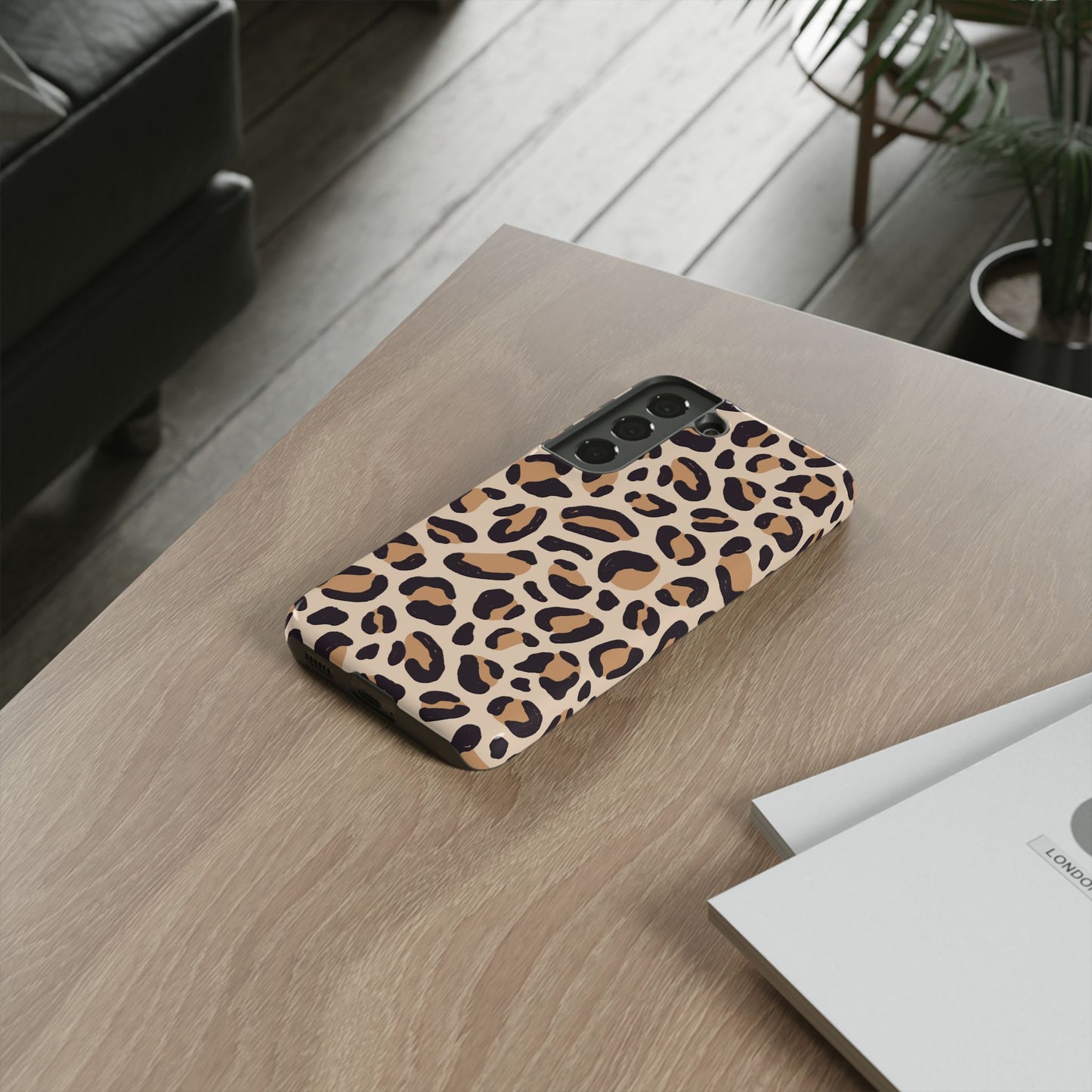 Leopard Print Tough Phone Case for Samsung