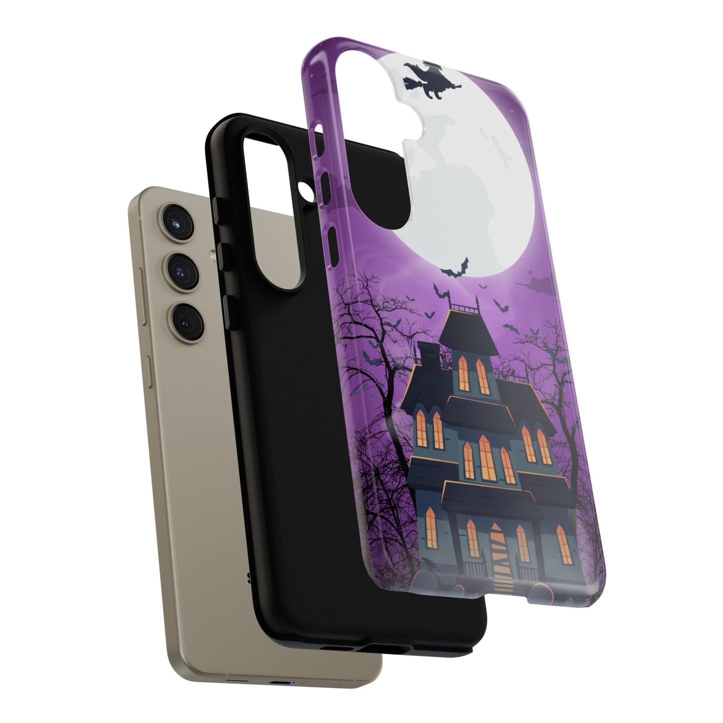 Halloween Haunted, Spooky House, Witchy Vibe Phone Case for Samsung