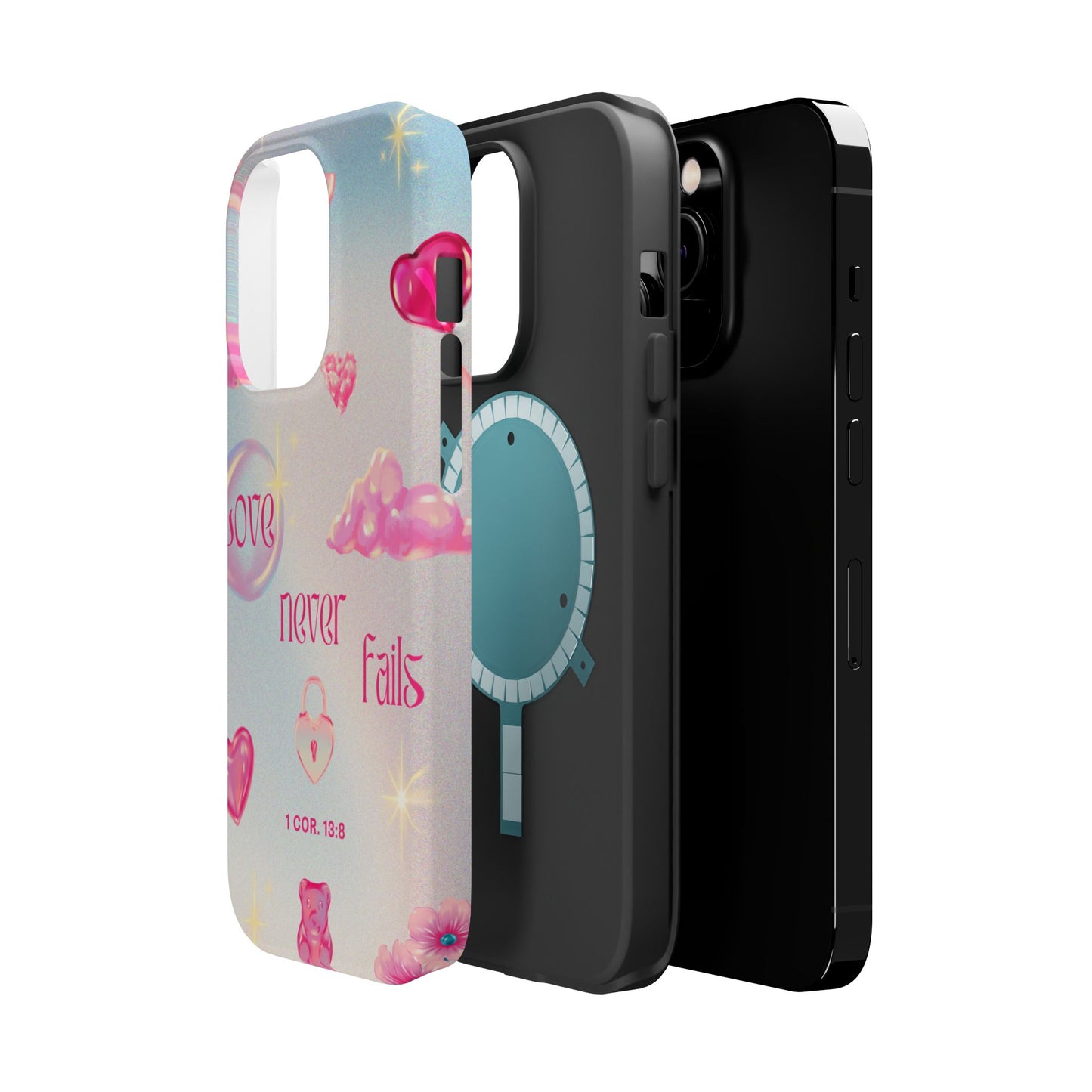 Love Never Fails Bible Verse Tough MAGNETIC Phone Case