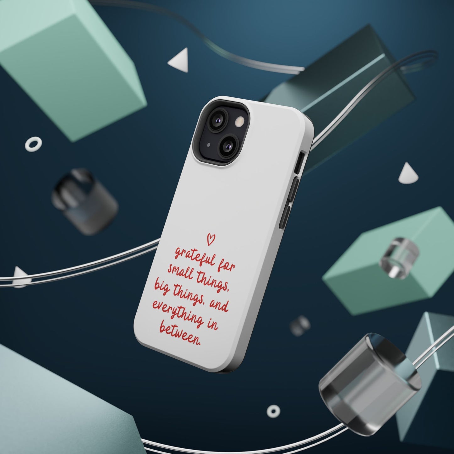 Grateful Small Things Magnetic Phone Case, Inspirational Phone Cover, Unique Gift, Everyday Reminder, Custom Tough Cases, Phone Protection