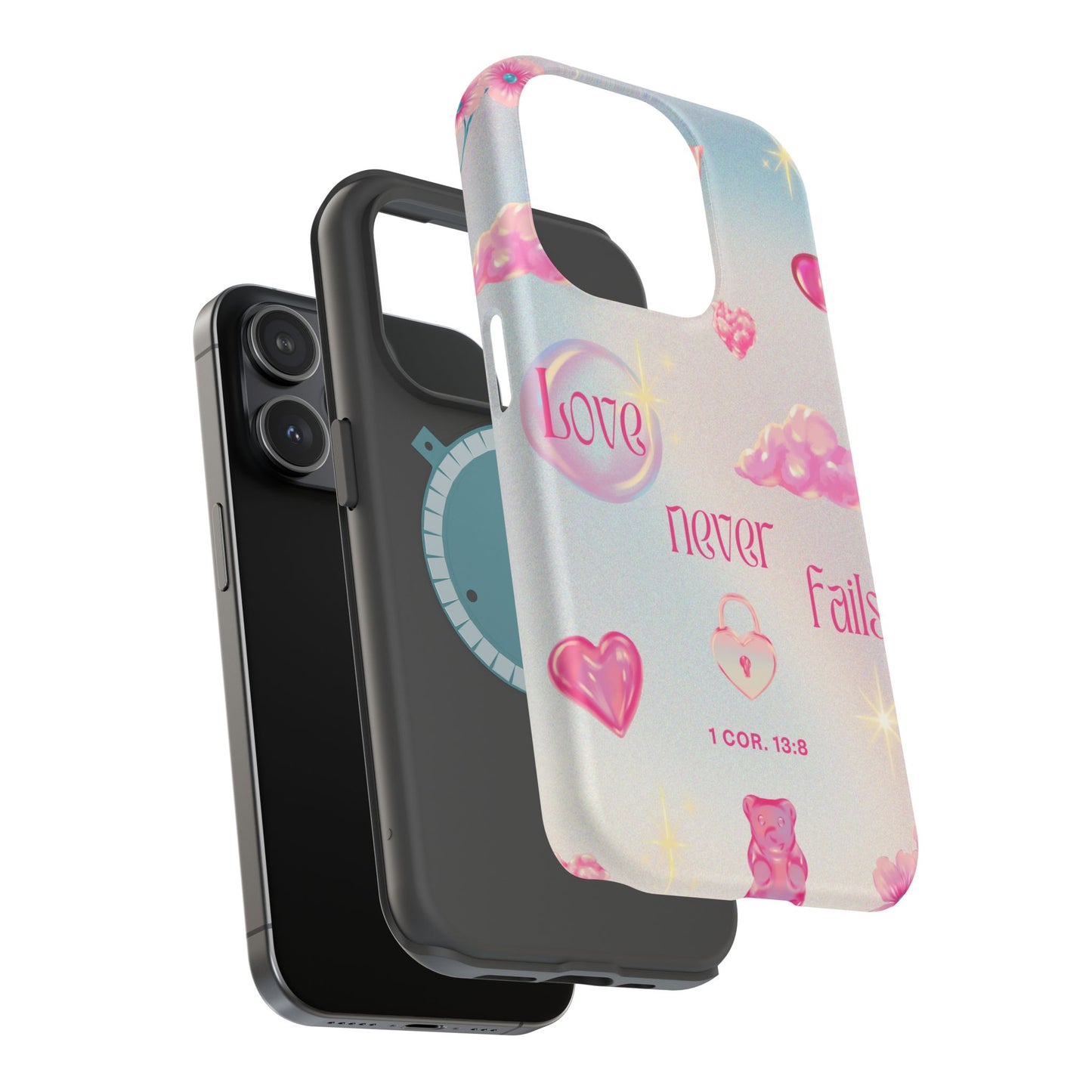 Love Never Fails Bible Verse Tough MAGNETIC Phone Case