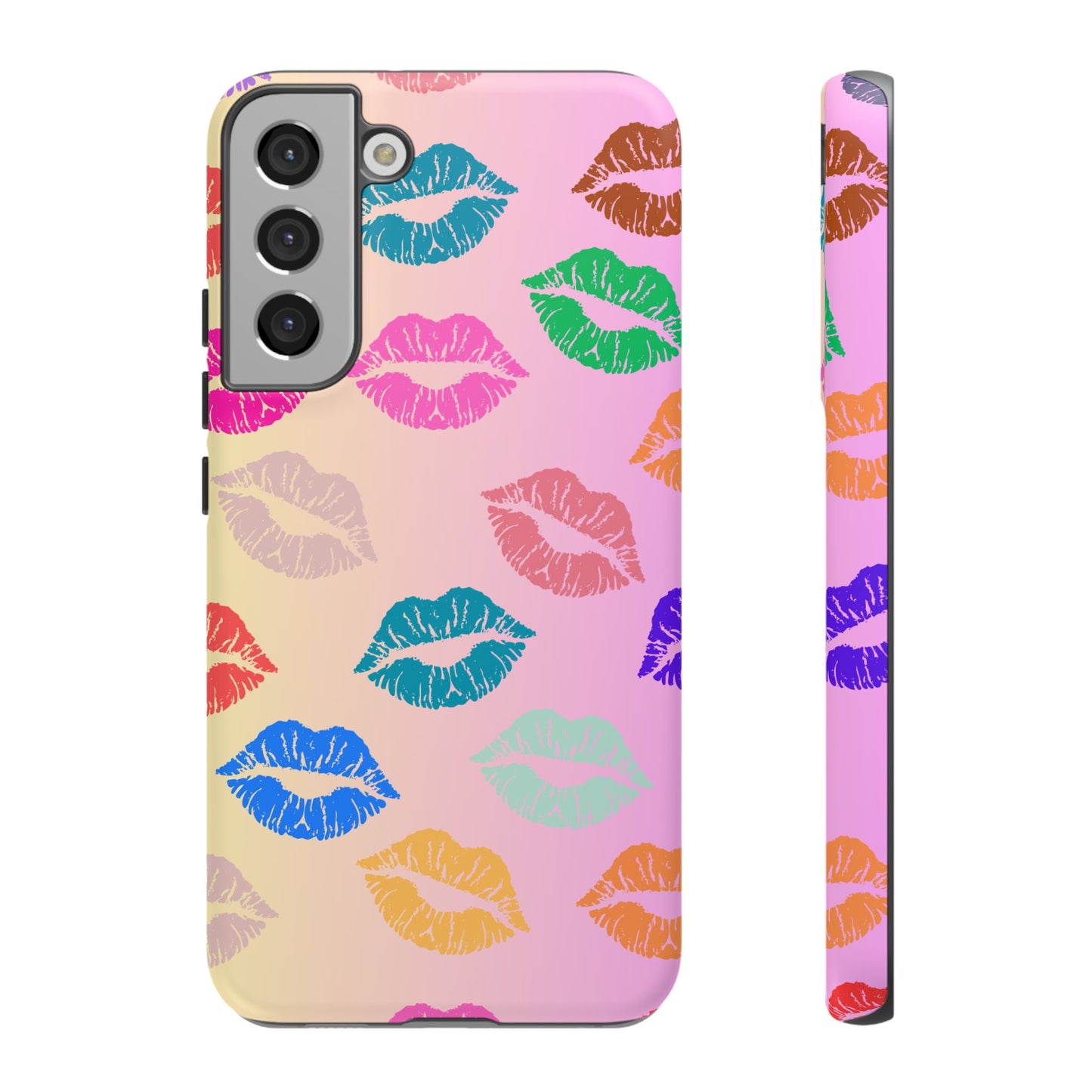 Kiss Print Tough Phone Cases Cute, Durable for Samsung