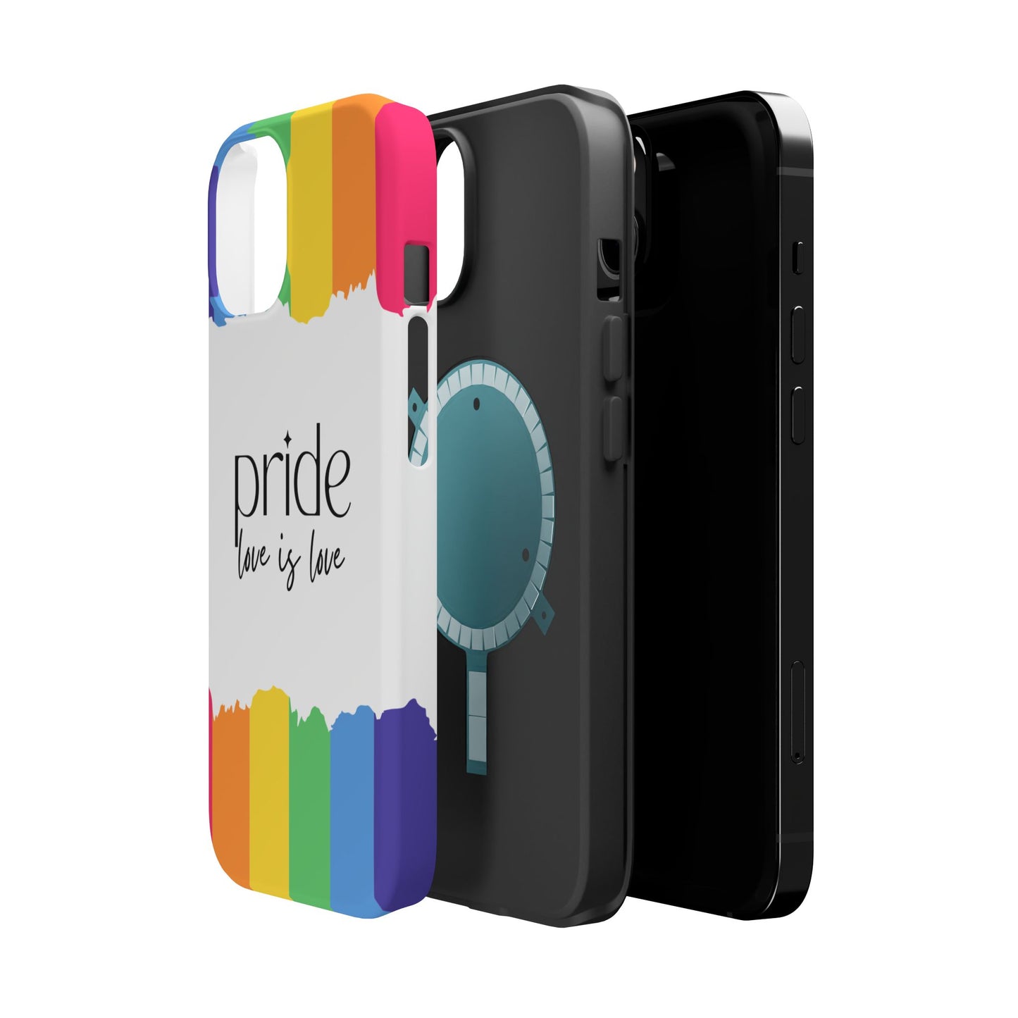 Pride - Love is Love, LGBTQ+, Rainbow Tough Phone Case