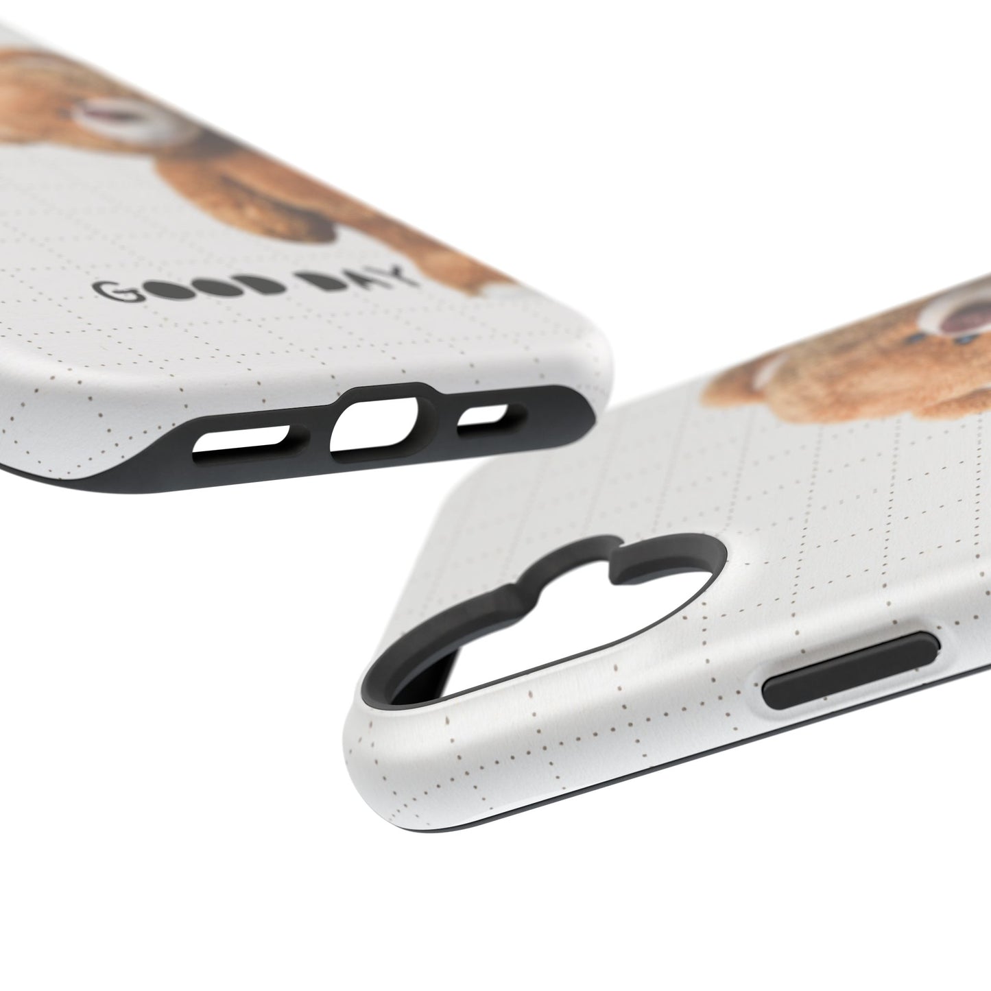 Good Day Teddy Bear MAGNETIC Phone Cases, Cute, Gift for Friends, Teddy Bear Lover's Case