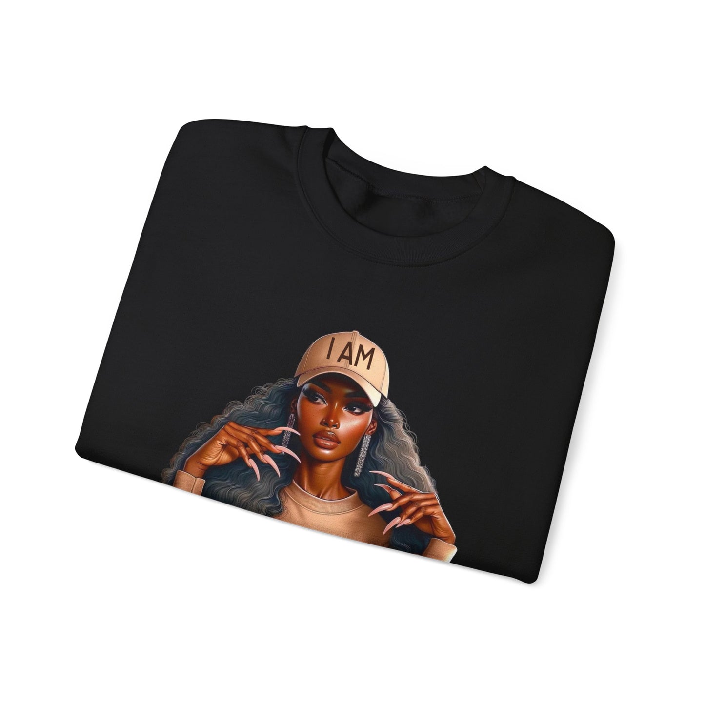 Empowered Statement Crewneck Sweatshirt - 'I AM ENOUGH' Design