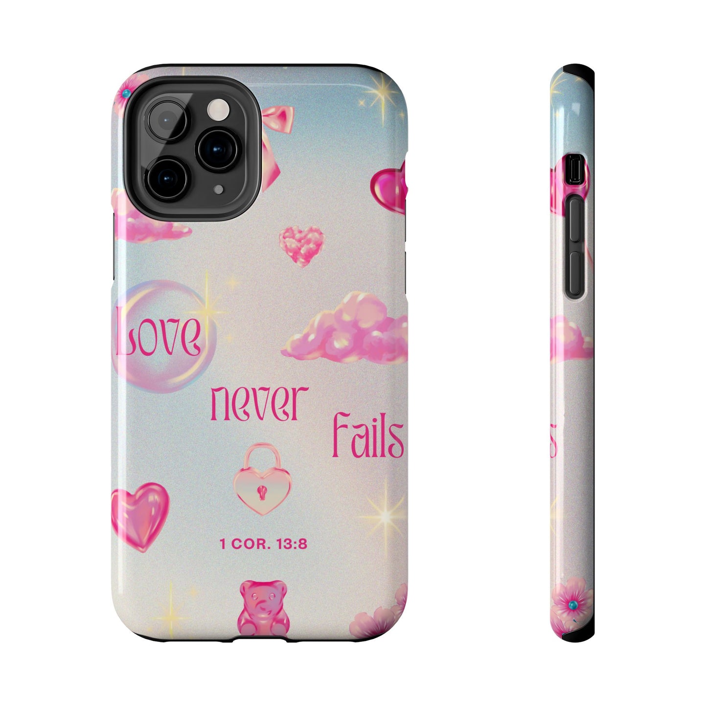Love Never Fails Bible Verse Tough Phone Case
