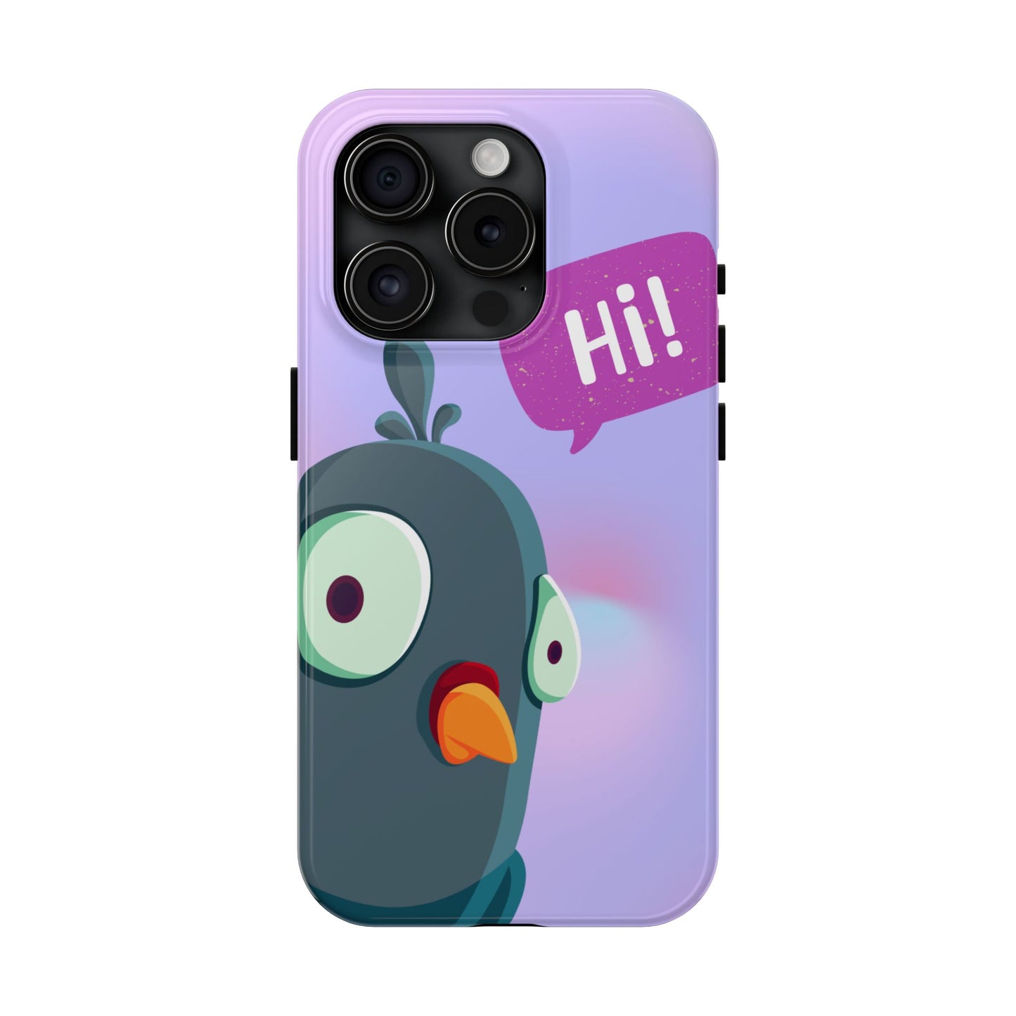 Colorful Cartoon Bird Tough Phone Case - Say Hi!