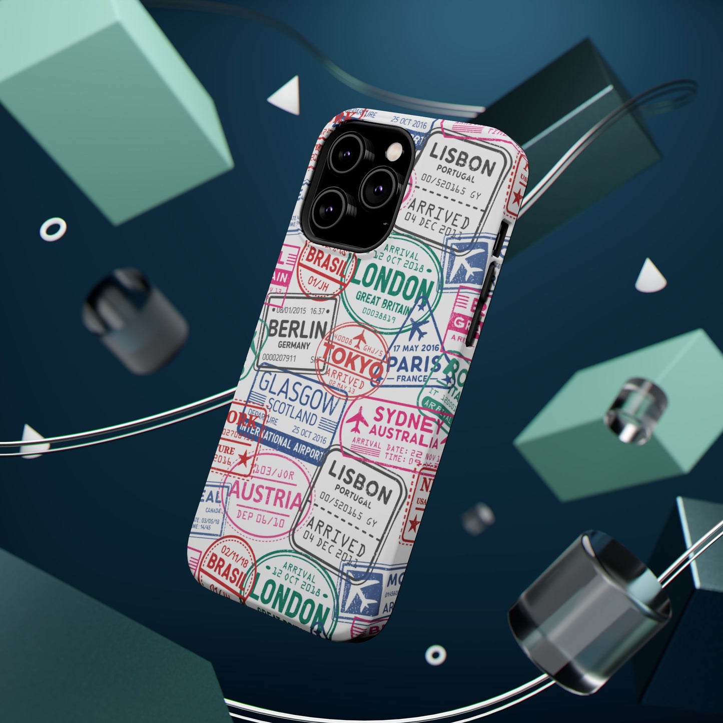 Travel-Inspired, Passport, Travelers, Adventure Stamp, Unique MAGNETIC Phone Case