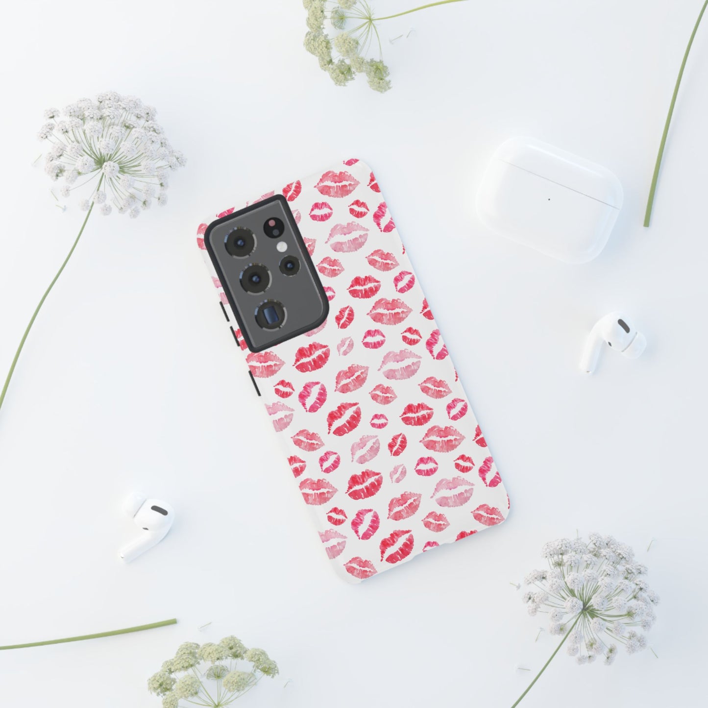 Kiss Pattern Tough Phone Cases, Cute, Unique for Samsung