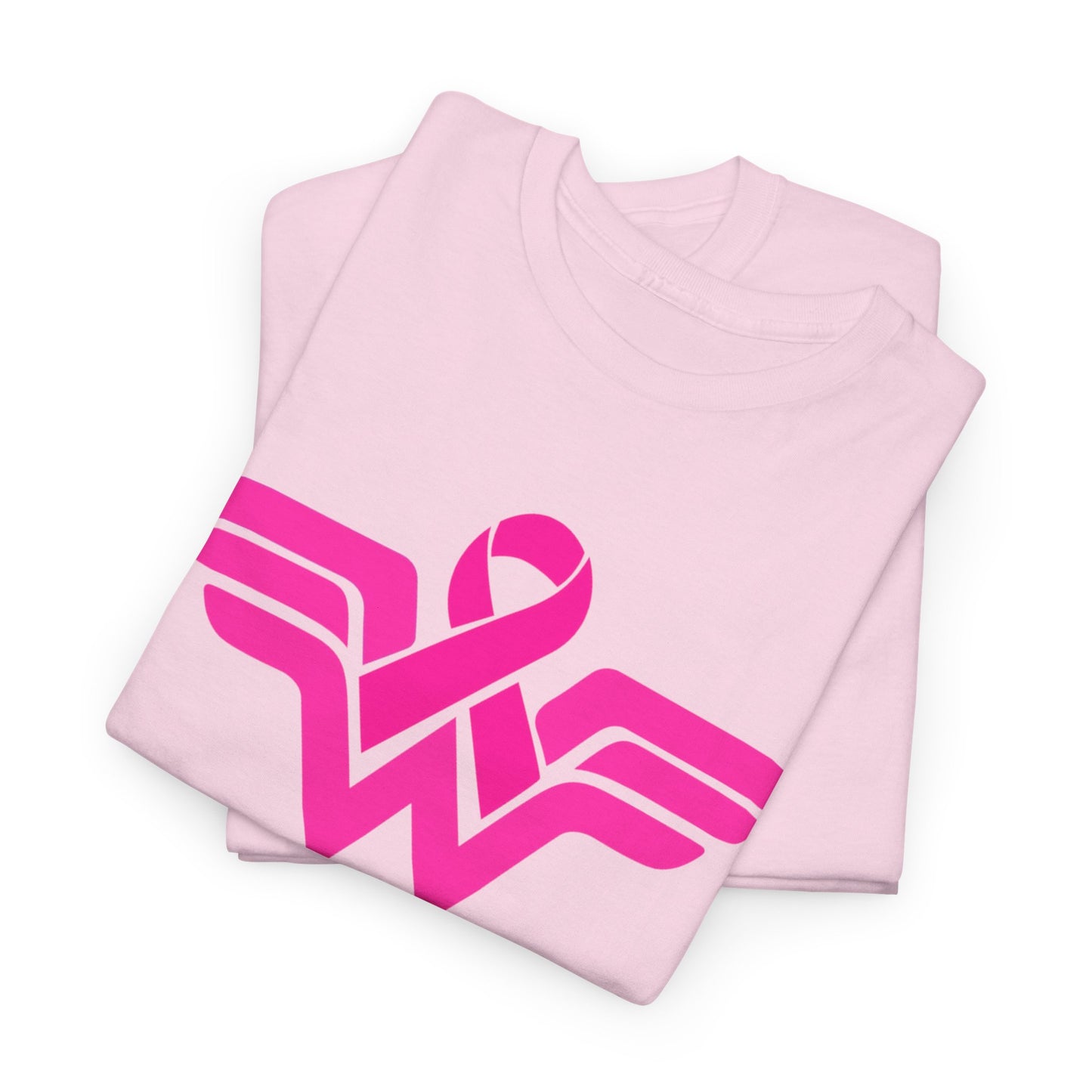 Empowerment Unisex Heavy Cotton Tee - Pink Wings & Ribbon Design