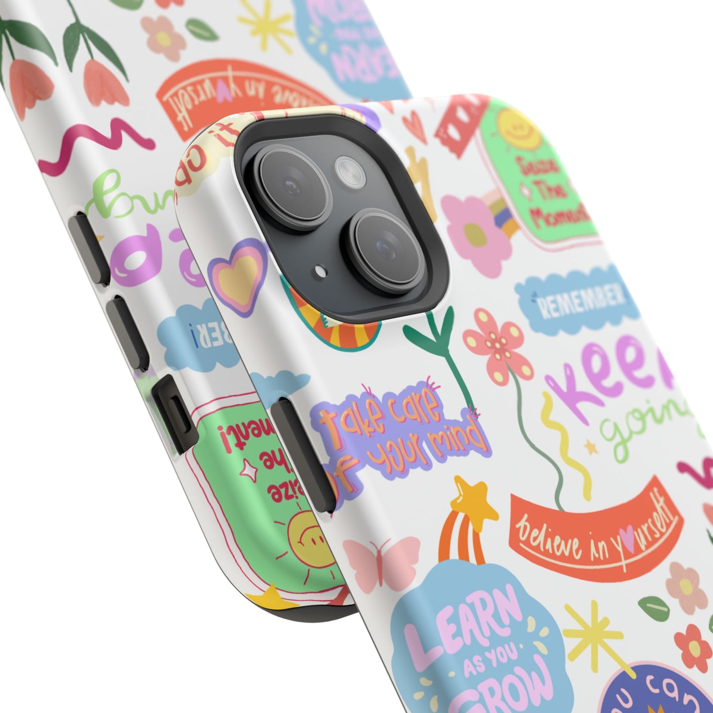 Inspirational, Motivational Phone Case, Cute Floral, Confidence Case, Gift for Her, Positive Vibes