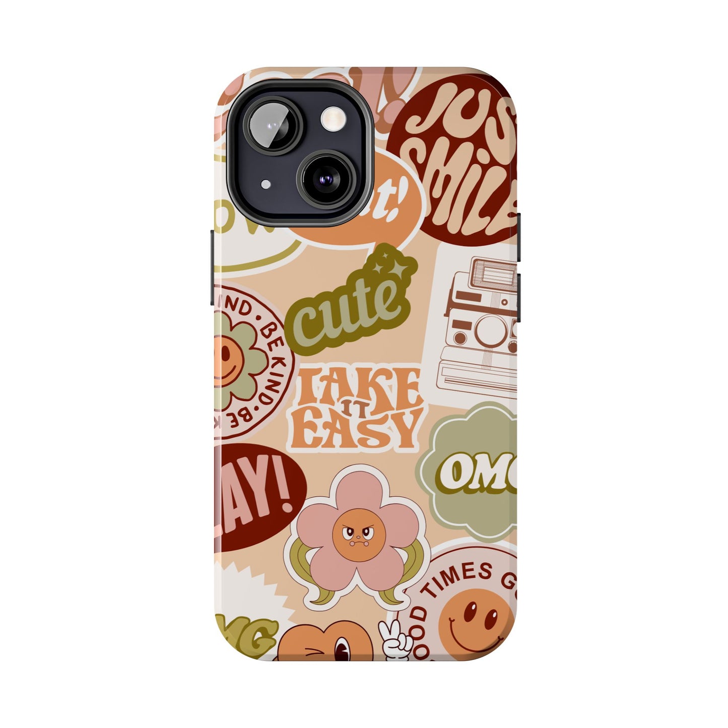 Vibrant, Positive Affirmation Sticker Phone Cases, Cute for Teens, Fun Ideas, Everyday Use