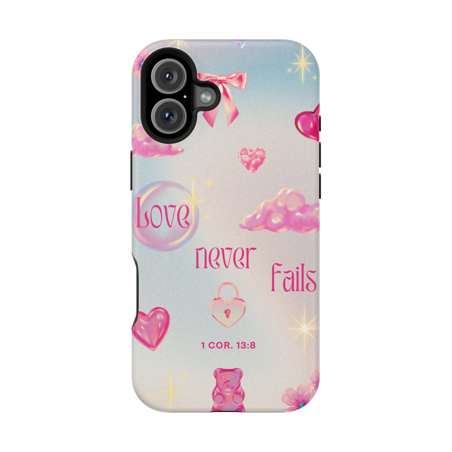 Love Never Fails Bible Verse Tough MAGNETIC Phone Case