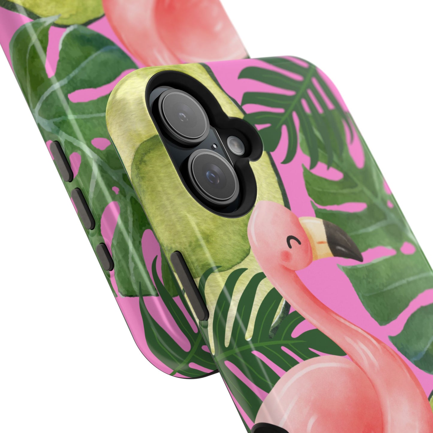 Tropical Flamingo, Cute, Summer Vibes MAGNETIC Tough Phone Case