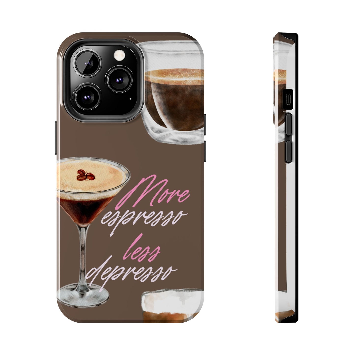 Stylish Coffee Phone Case, Espresso Lovers Gift, Cute Tough Case, Coffee Aesthetic, Phone Accessory for Baristas