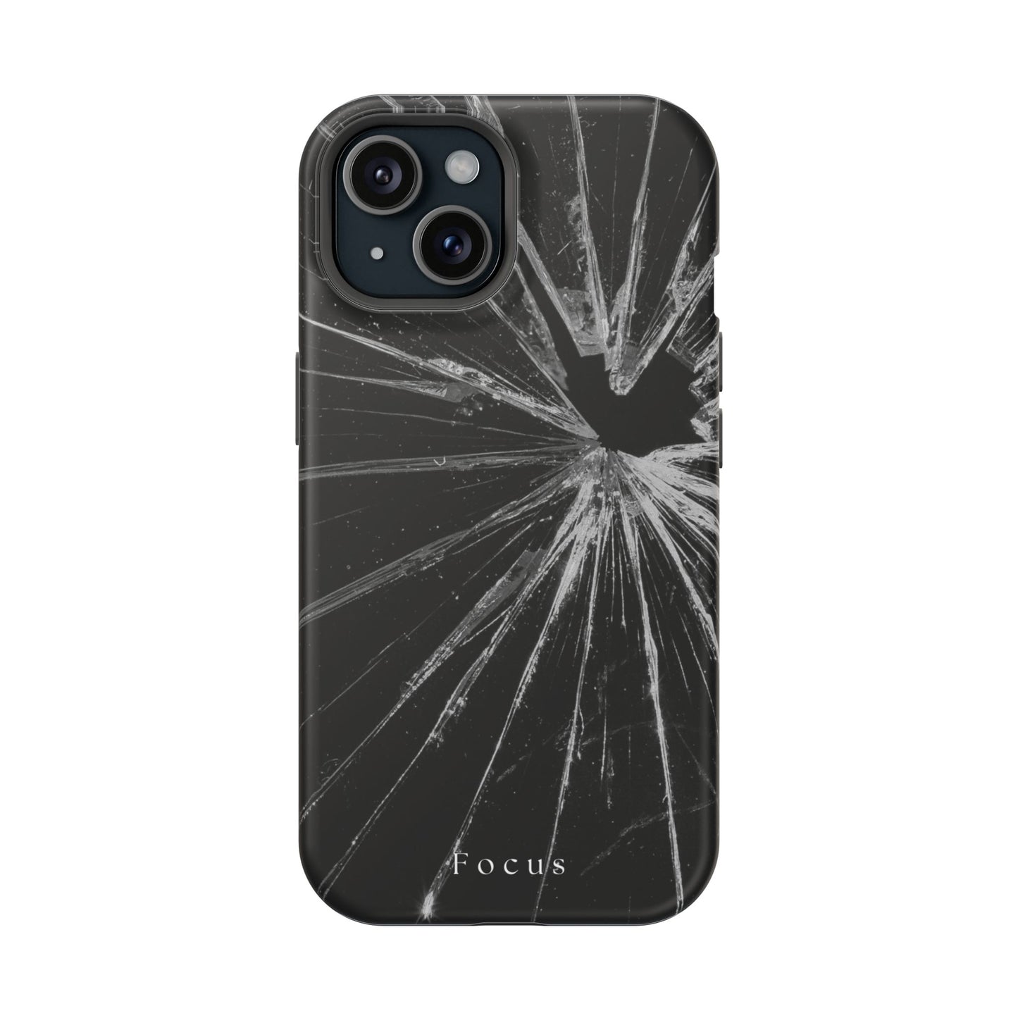 Durable Magnetic FOCUS Broken Glass Stylish Tough Case