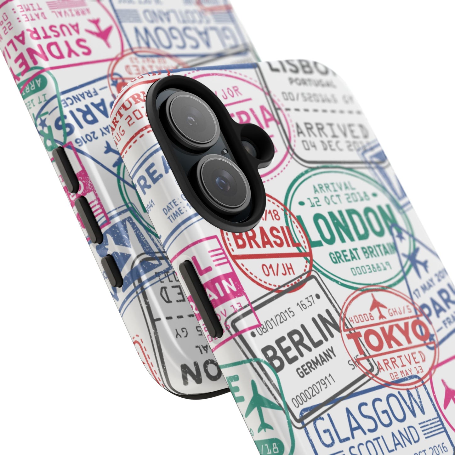 Travel-Inspired, Passport, Travelers, Adventure Stamp, Unique Phone Case