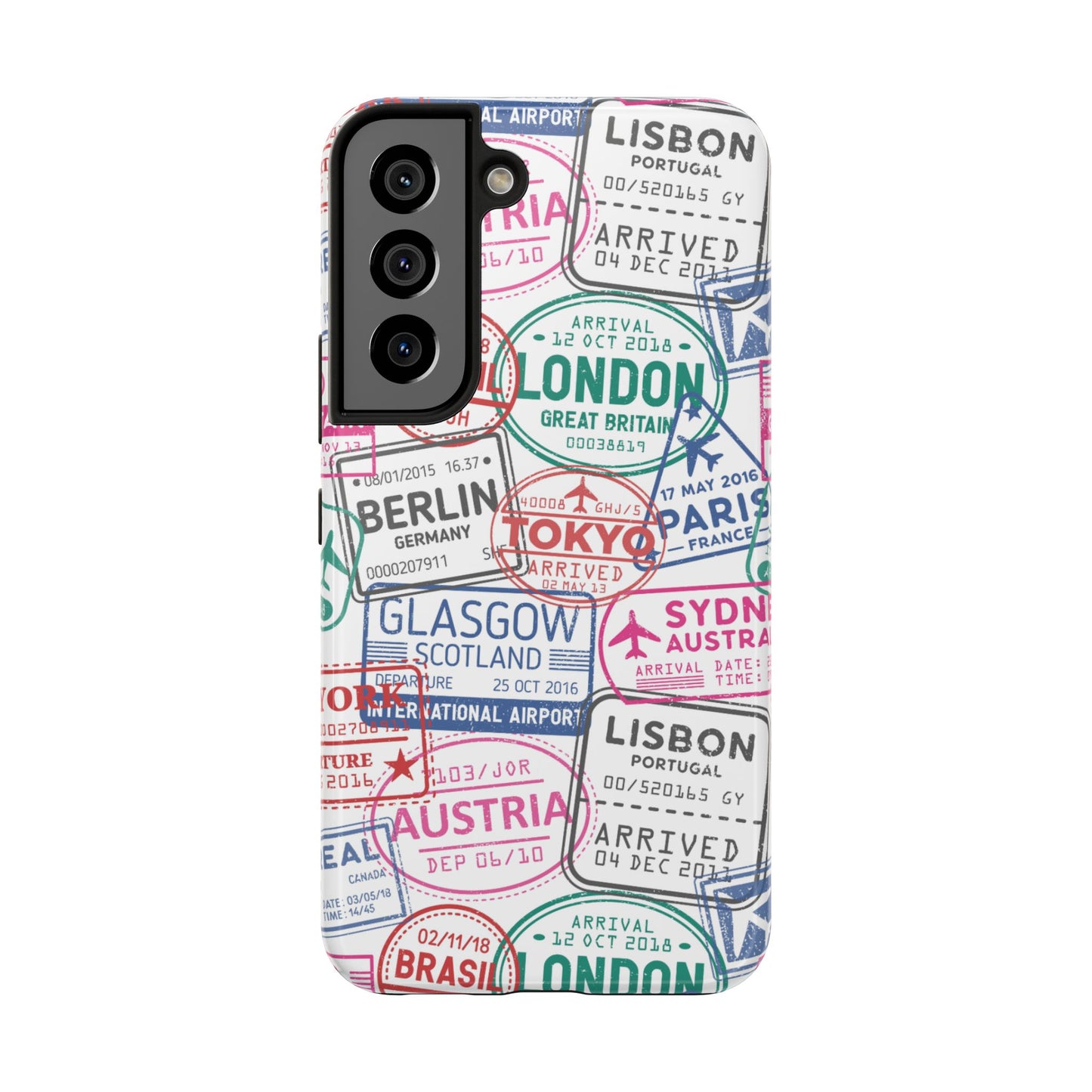 Travel-Inspired, Passport, Travelers, Adventure Stamp, Unique Phone Case