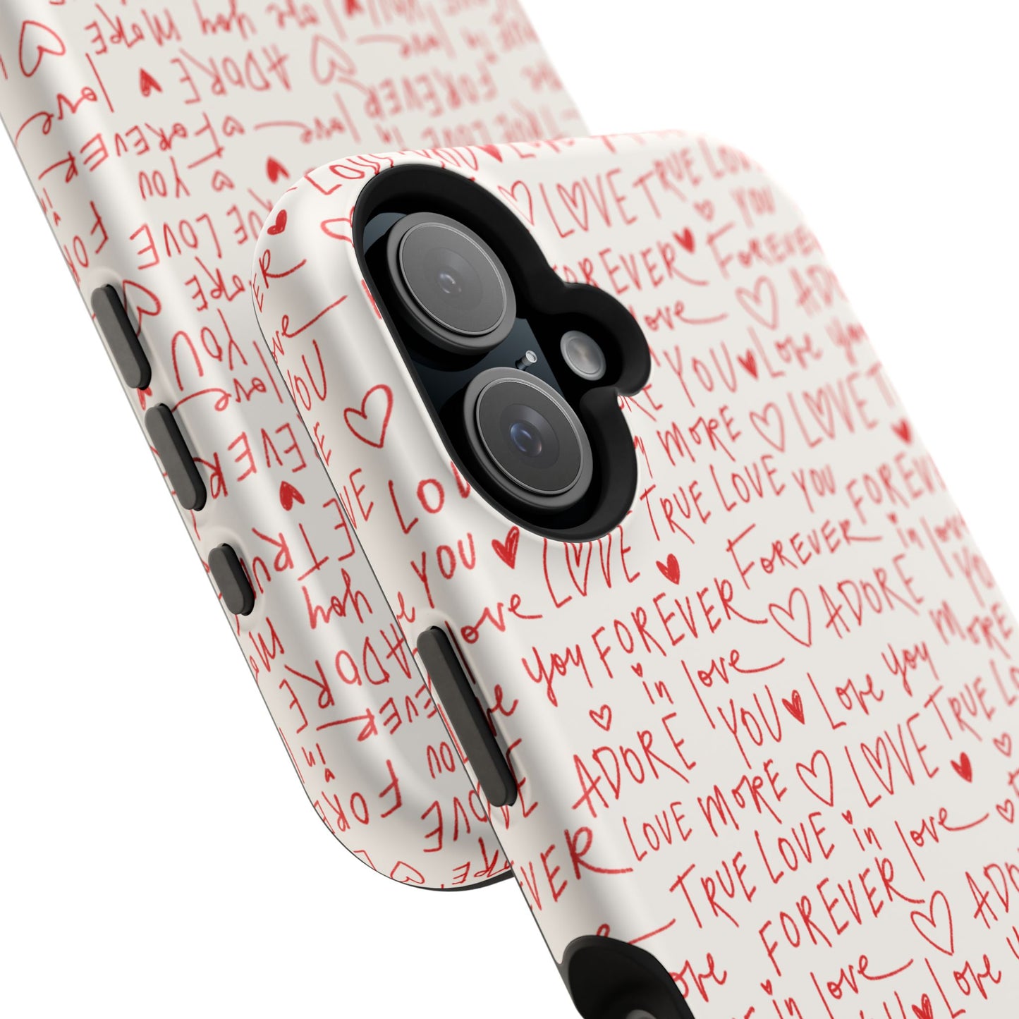Love Hearts MAGNETIC Tough Case for iPhone, Cute Heart Design, Adore You Case, True Love Protection