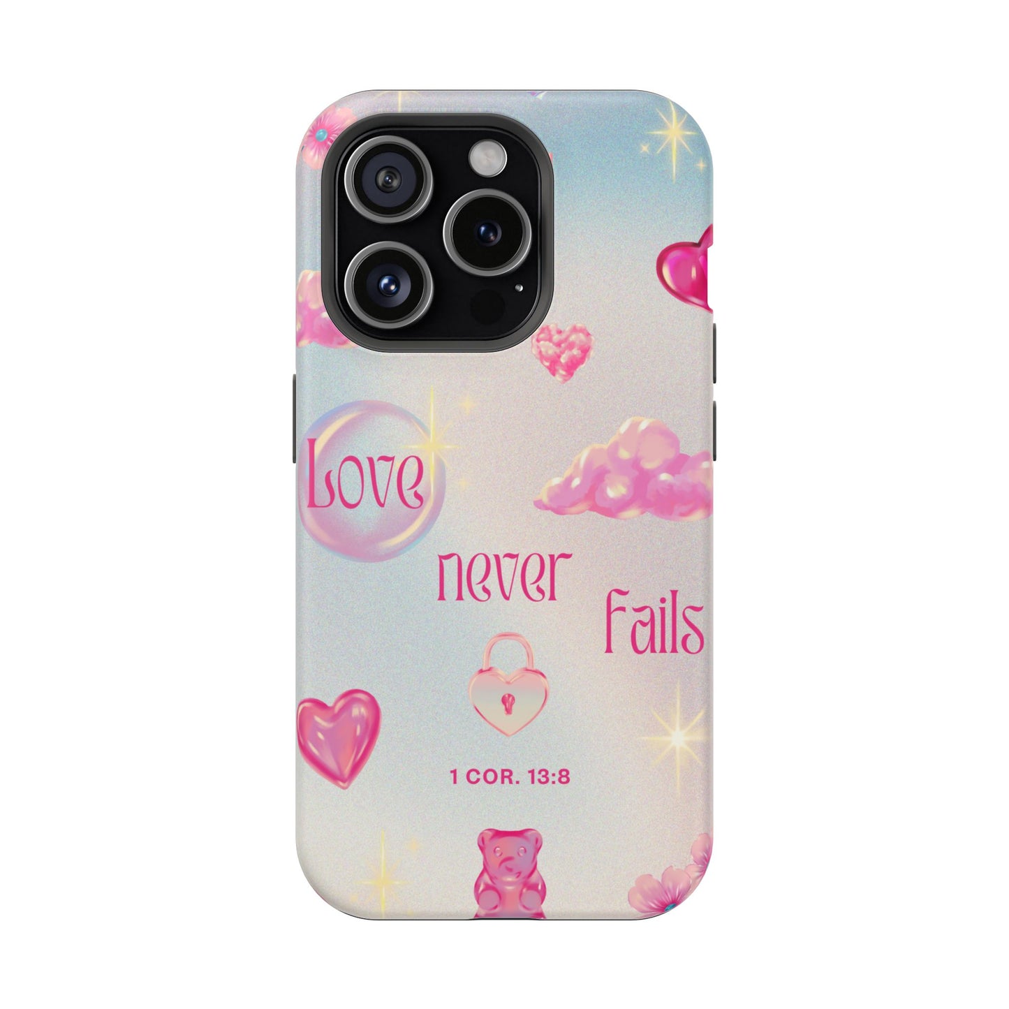 Love Never Fails Bible Verse Tough MAGNETIC Phone Case