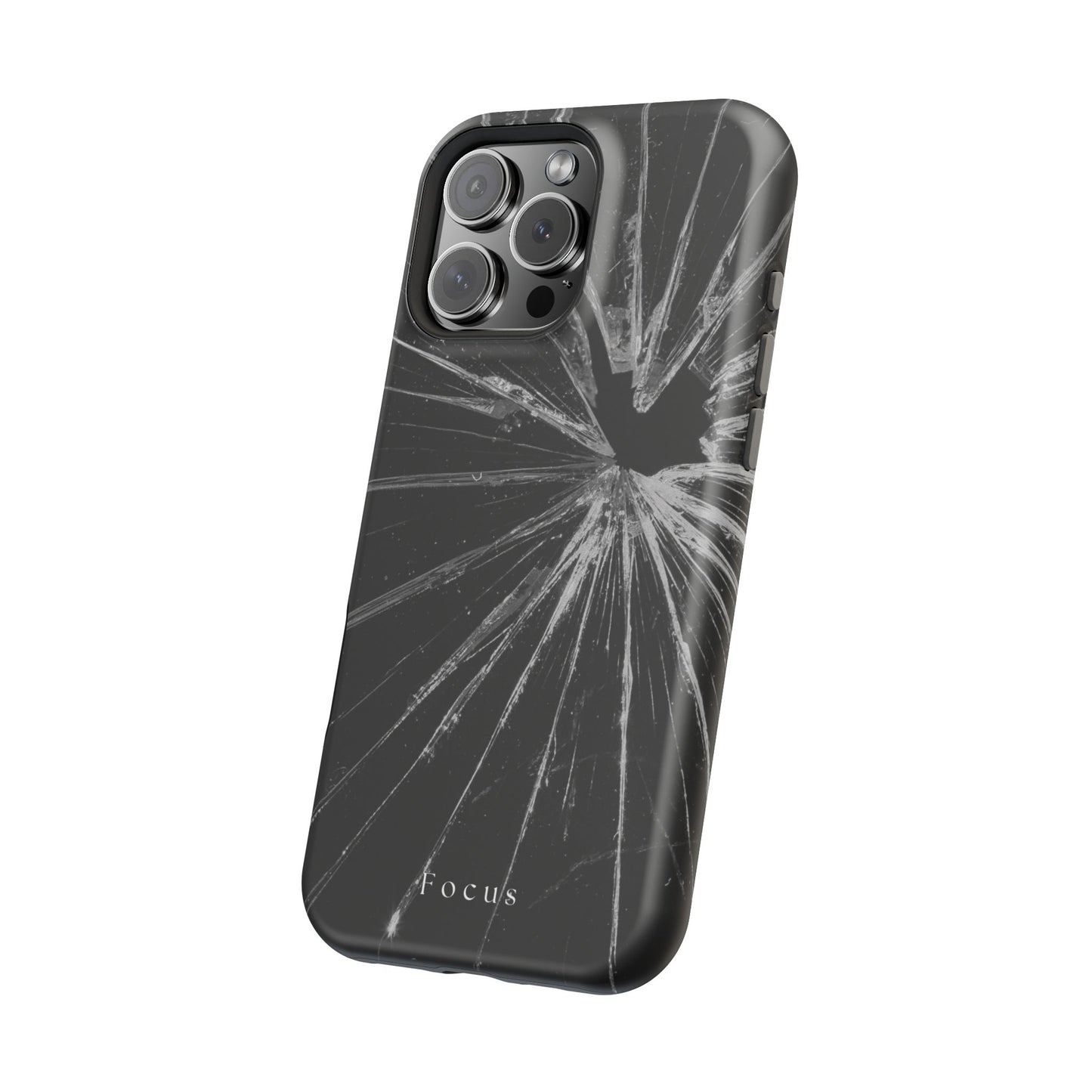 Durable Magnetic FOCUS Broken Glass Stylish Tough Case