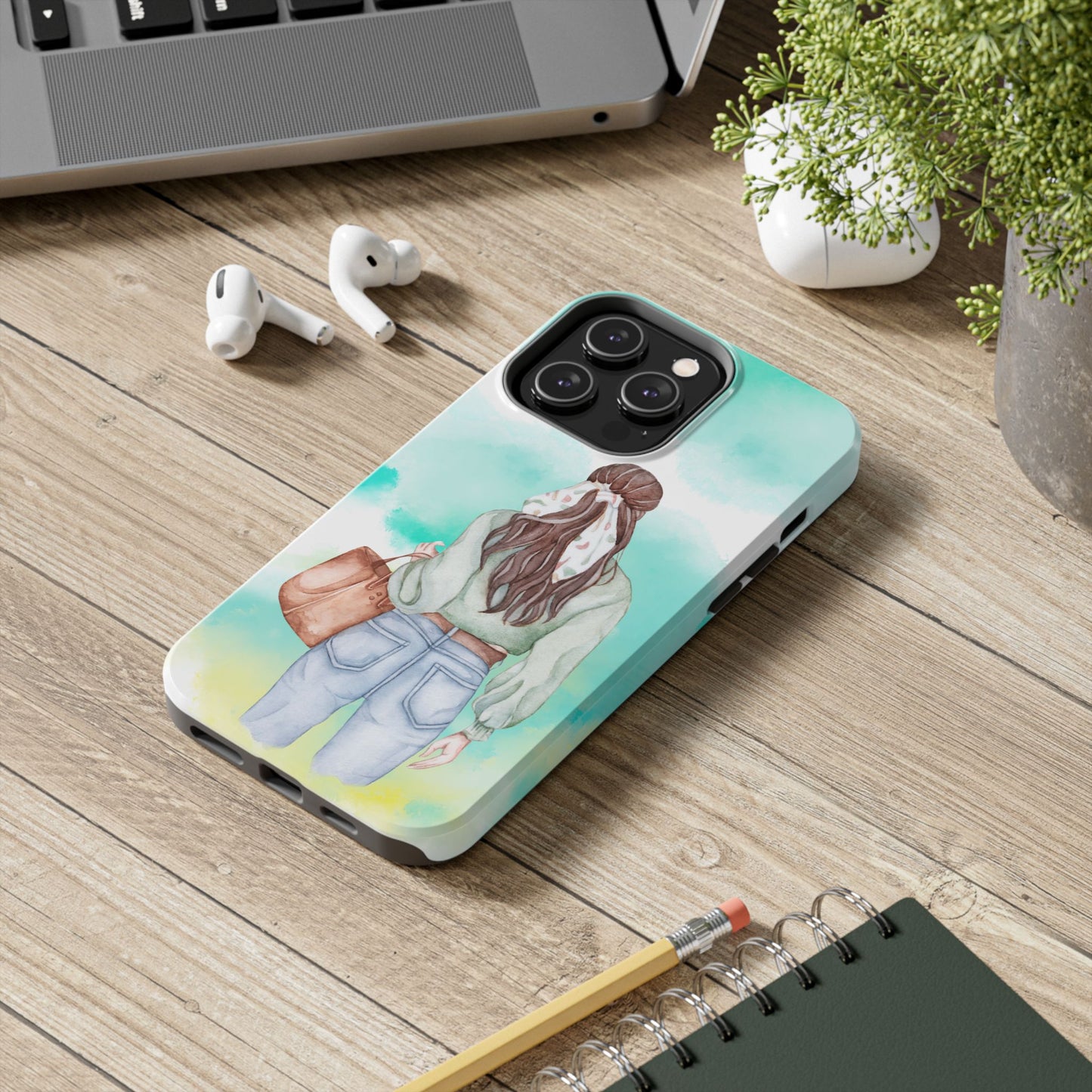 Whimsical Woman Tough Phone Case