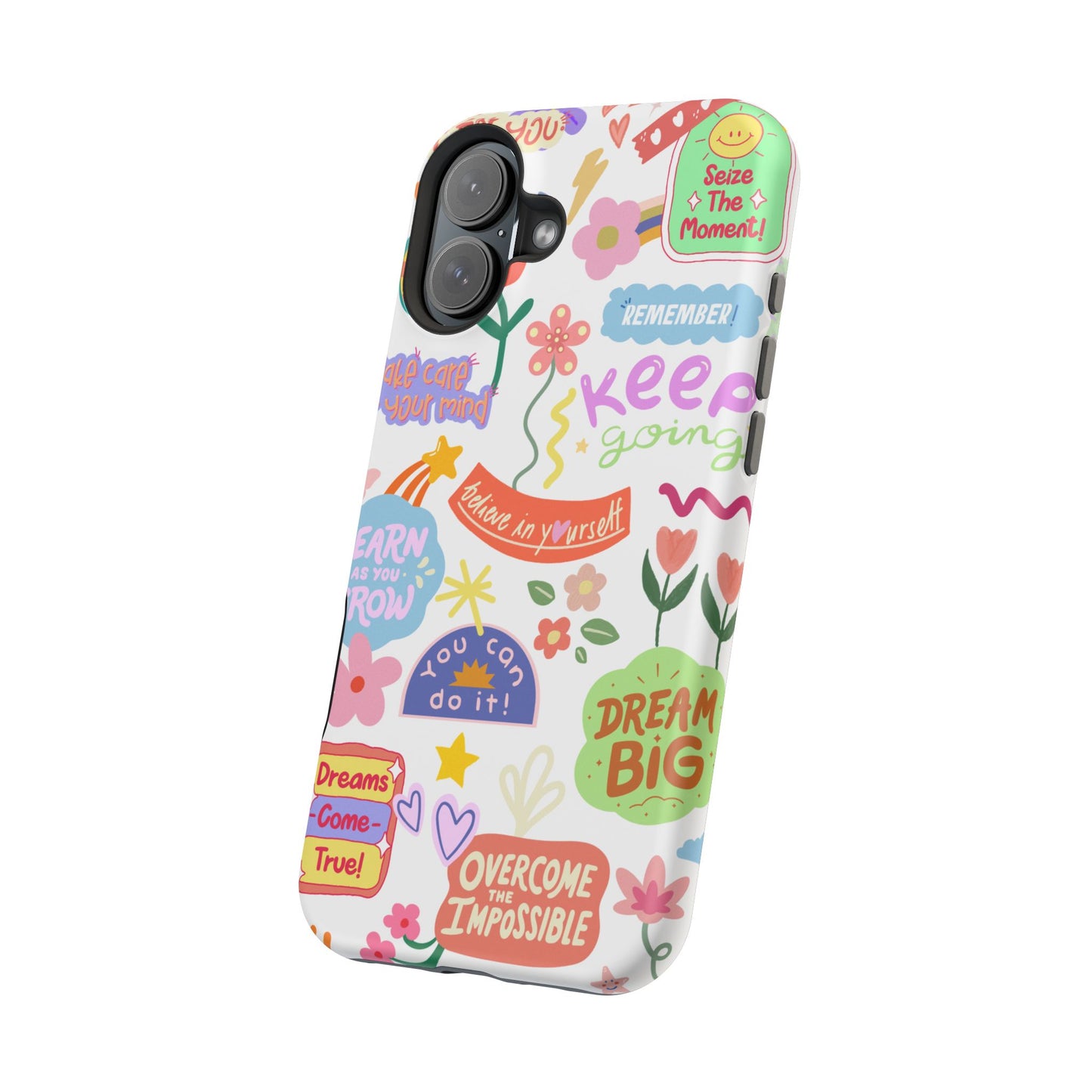 Inspirational, Motivational Phone Case, Cute Floral, Confidence Case, Gift for Her, Positive Vibes