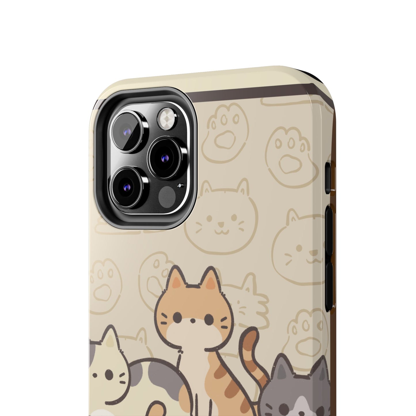 Cute Cat Tough Phone Case - Don’t Touch My Phone!