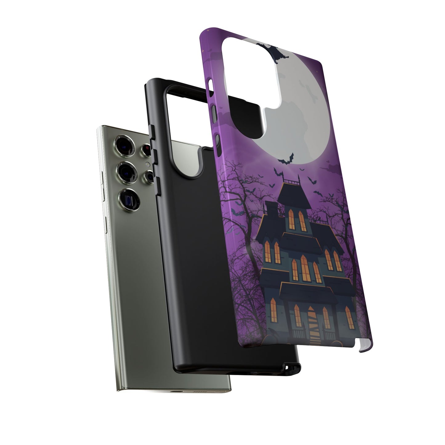Halloween Haunted, Spooky House, Witchy Vibe Phone Case for Samsung