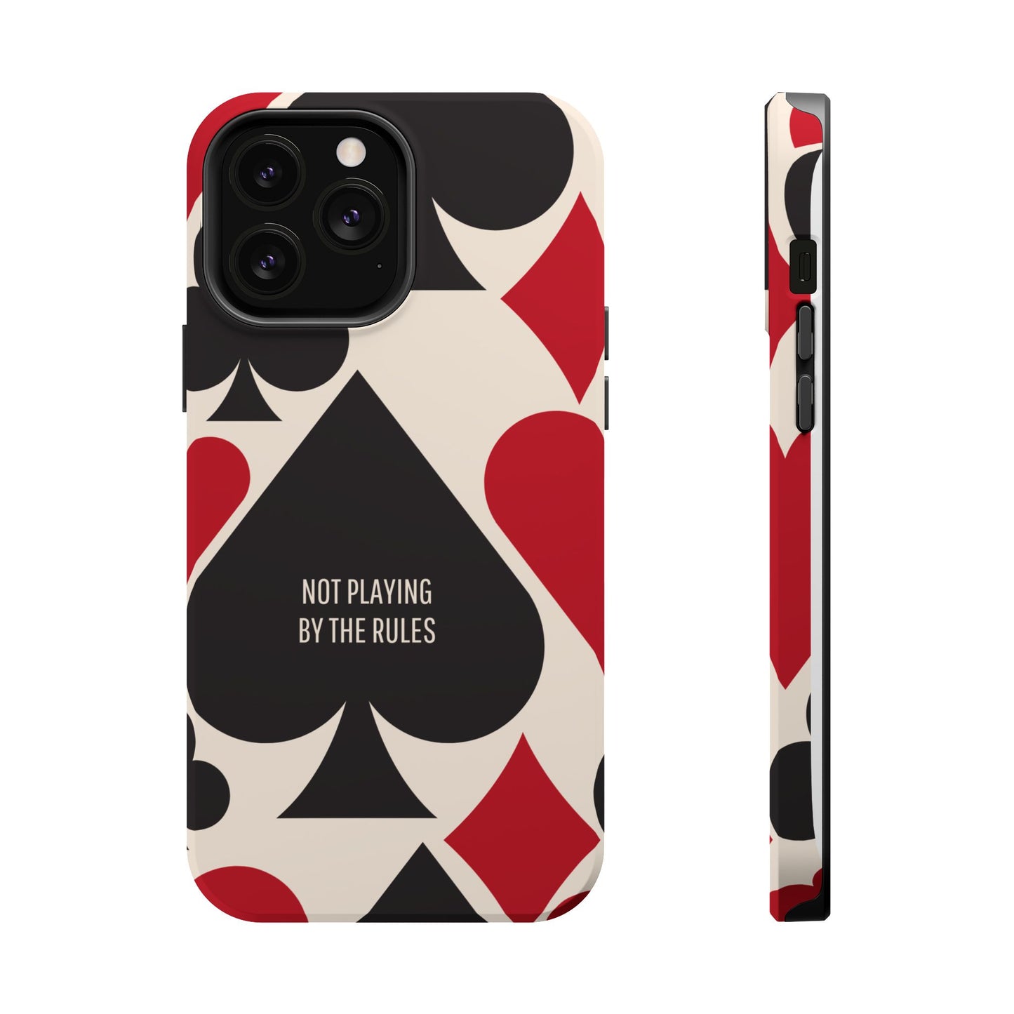 Bold Playing Card Tough Phone Case - Not Playing by the Rules for Iphone