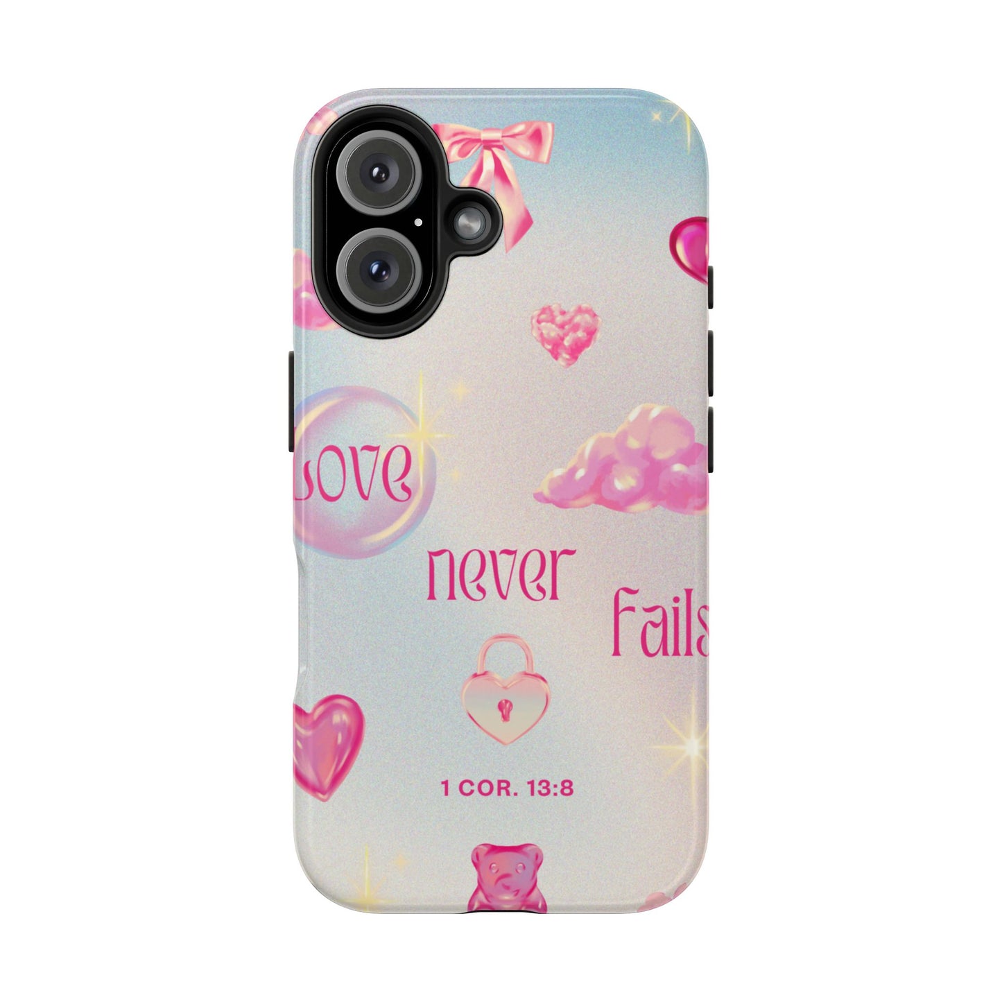 Love Never Fails Bible Verse Tough Phone Case