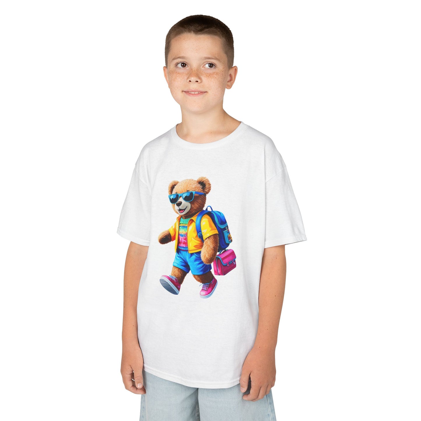 Cool Bear Kids Tee, Kids Cotton T-shirt, Cute Animal Shirt, Back to School Tee, Fun Bear Graphic Tee