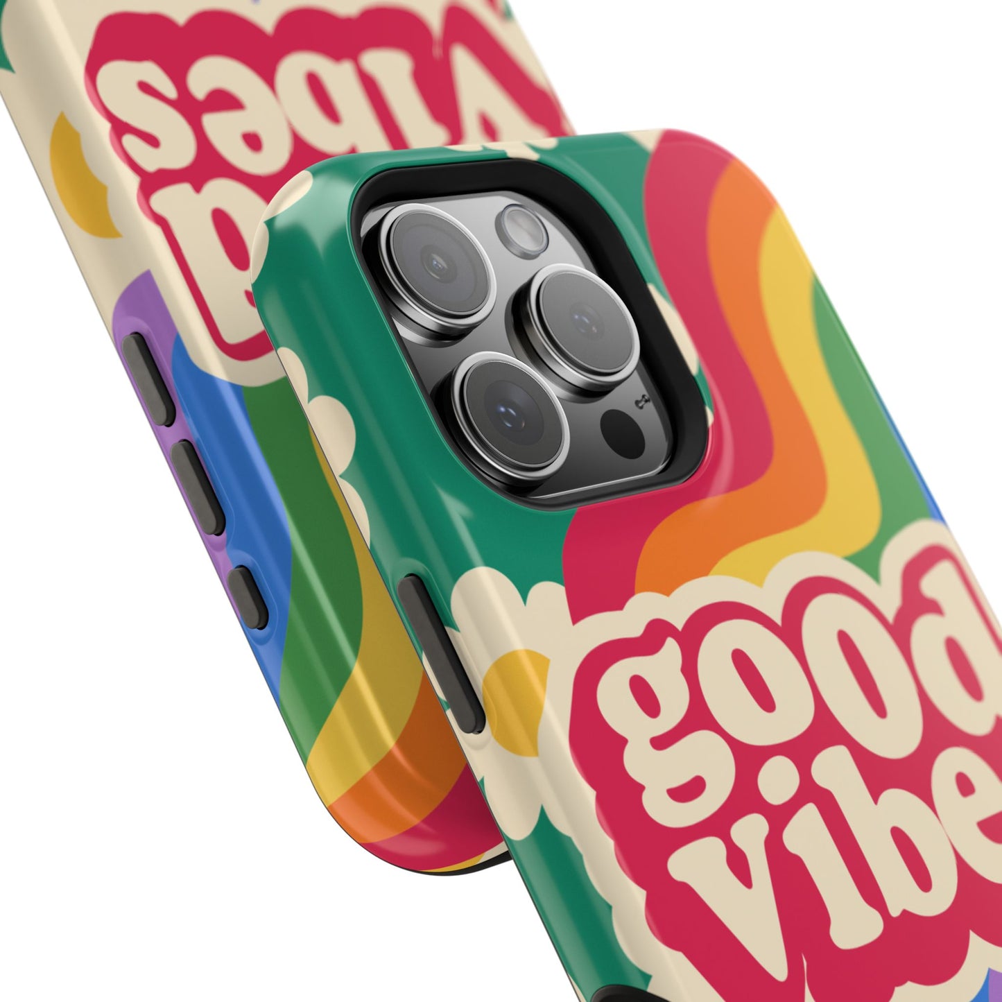 Good Vibes MAGNETIC Tough Phone Cases, Colorful, Cheerful Phone Protection, Gifts for Friends