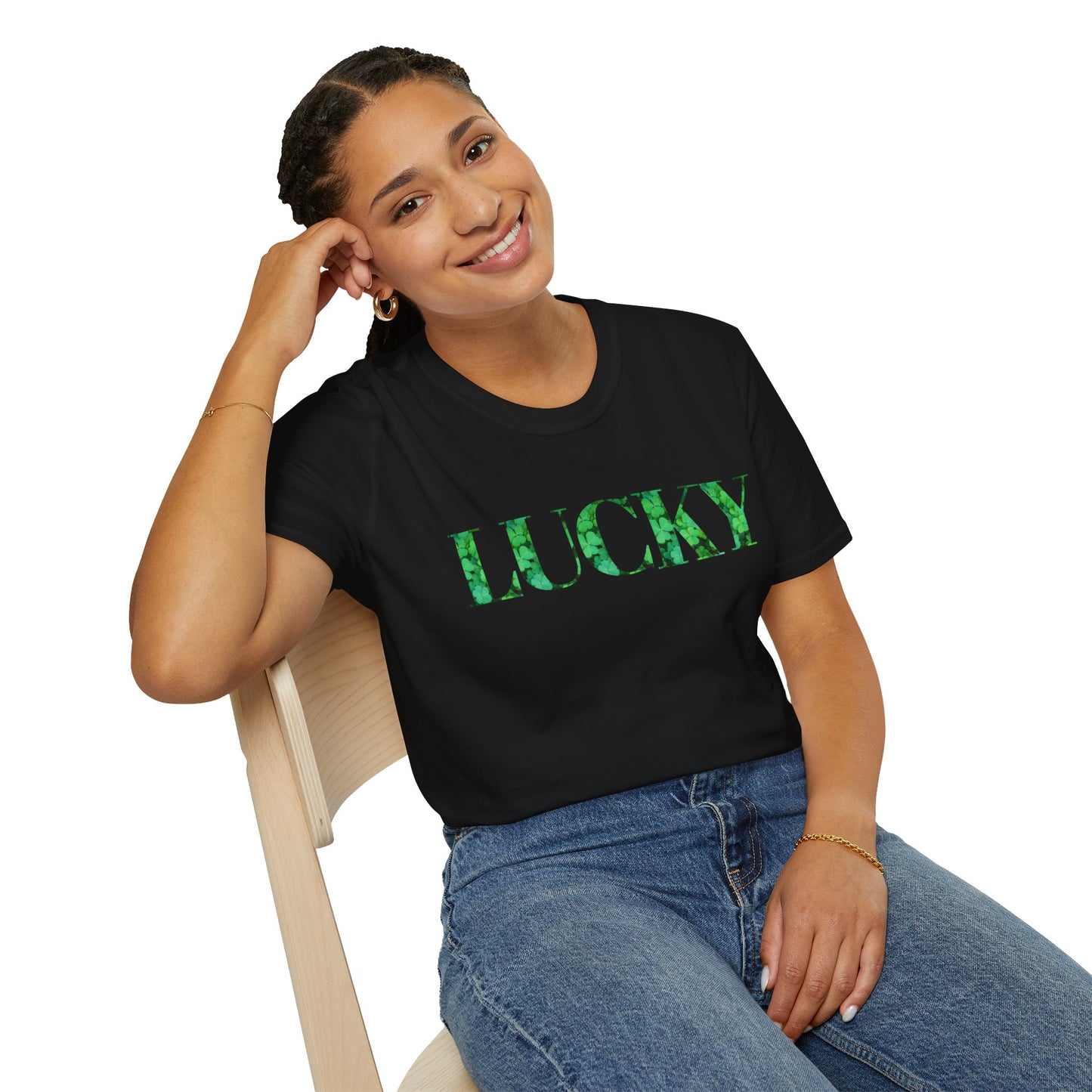 Lucky Green-Clover Unisex T-Shirt - Perfect for St. Patrick's Day & Everyday Wear