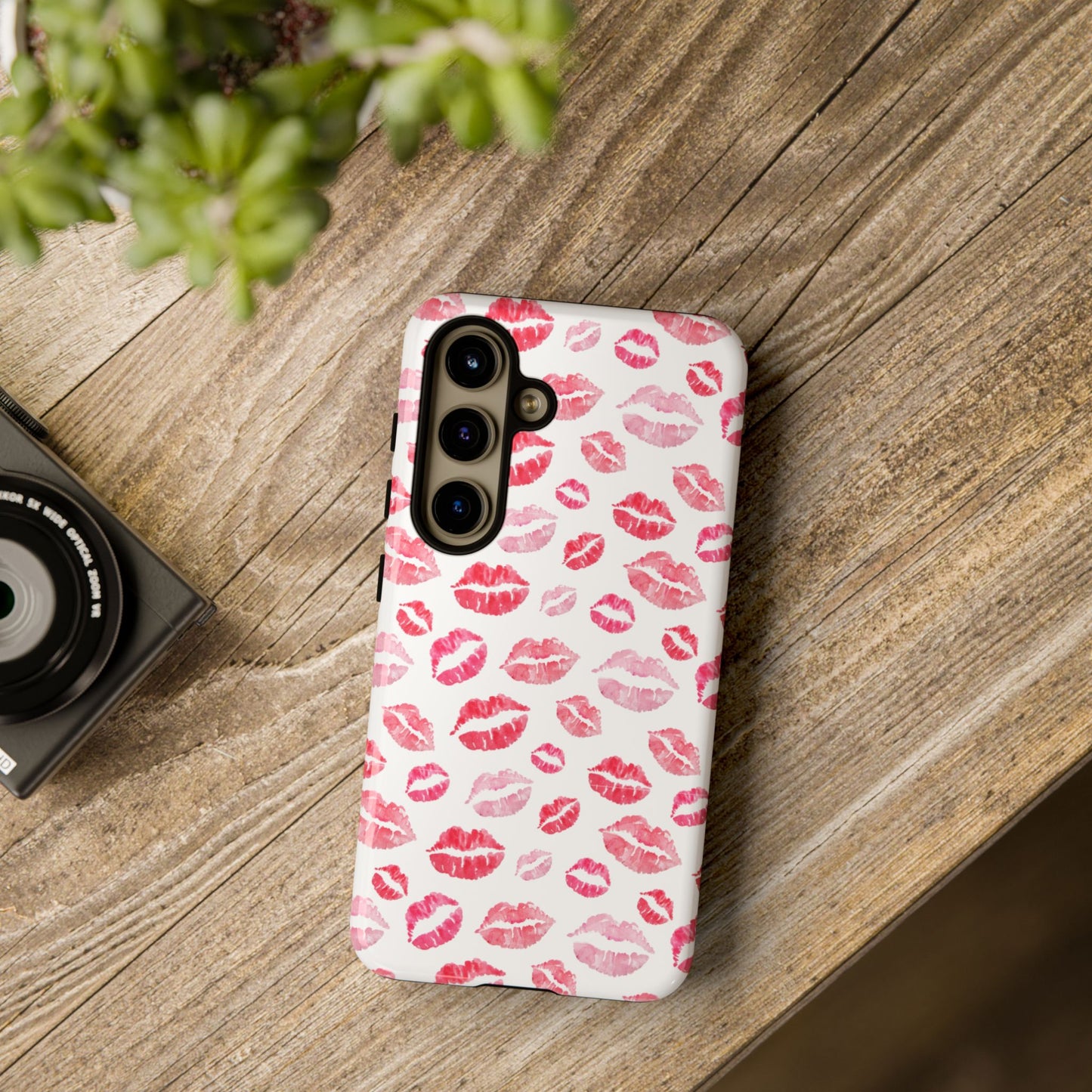 Kiss Pattern Tough Phone Cases, Cute, Unique for Samsung