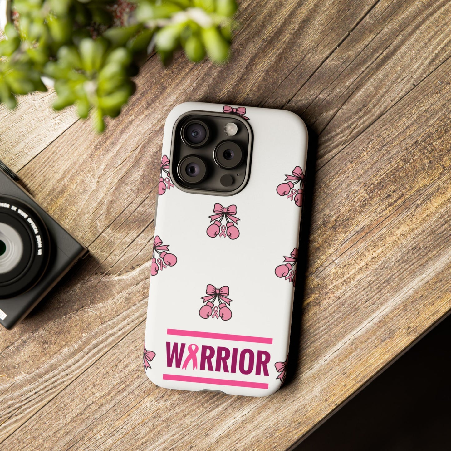 Phone Case - Pink Warrior Cancer Awareness Gift for Breast Cancer Survivor for Iphone