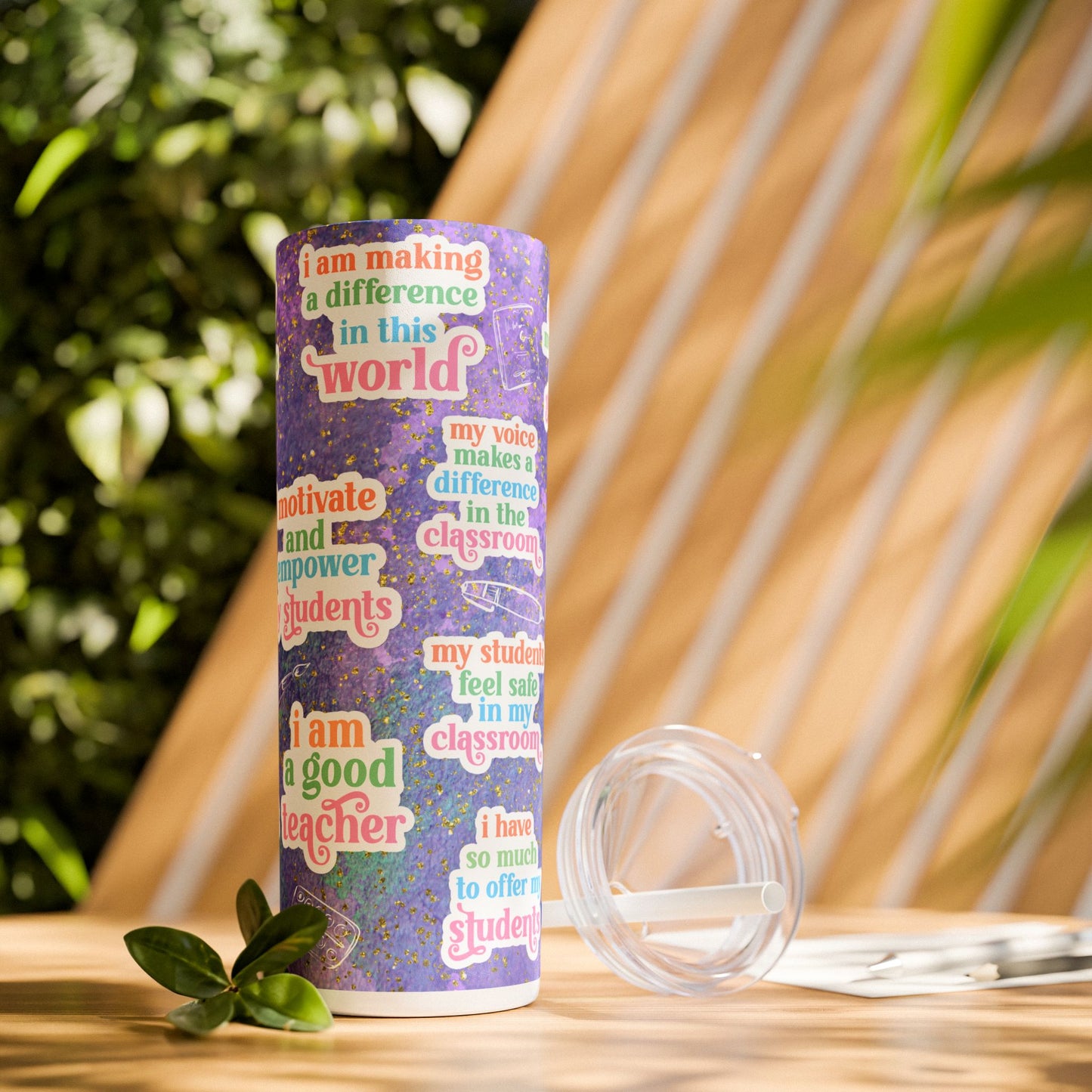Teacher Daily Affirmation 20 oz Tumbler - Motivational