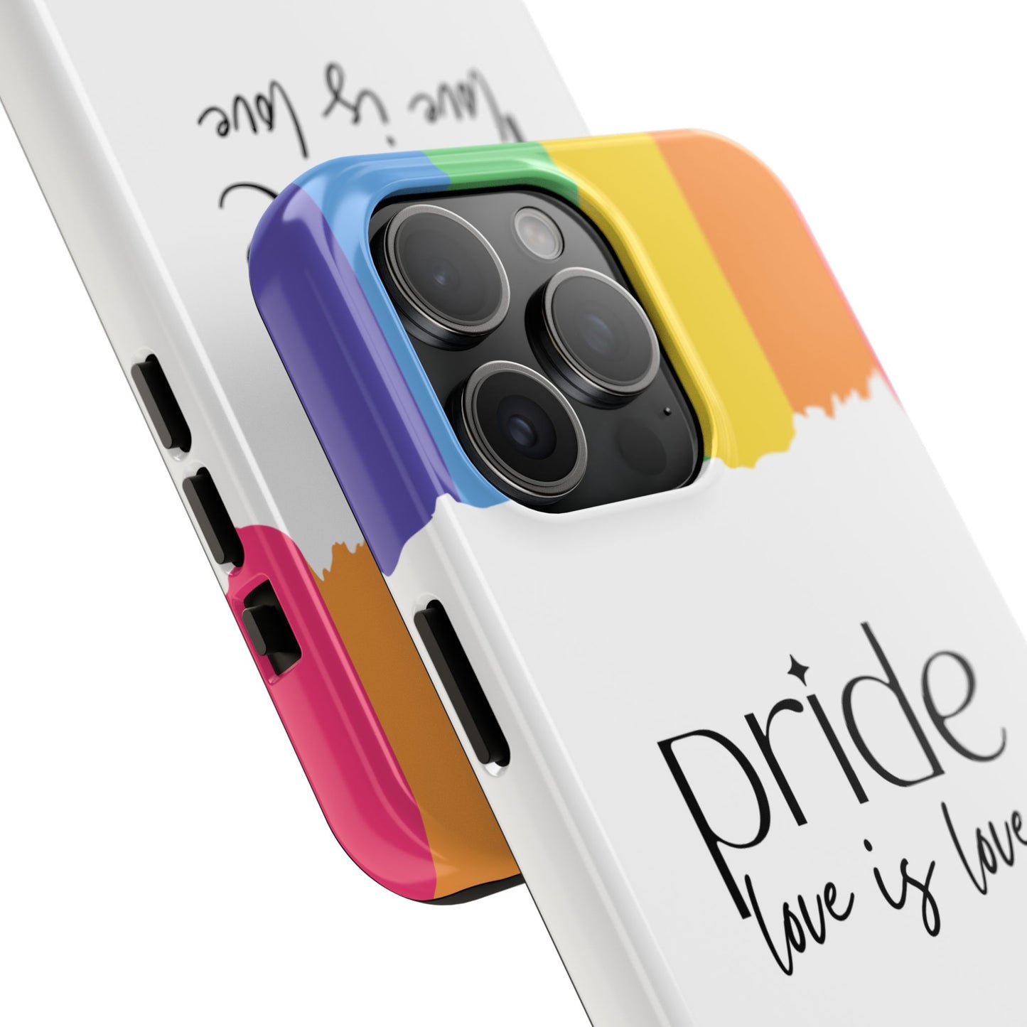Pride - Love is Love, LGBTQ+, Rainbow Tough Phone Case