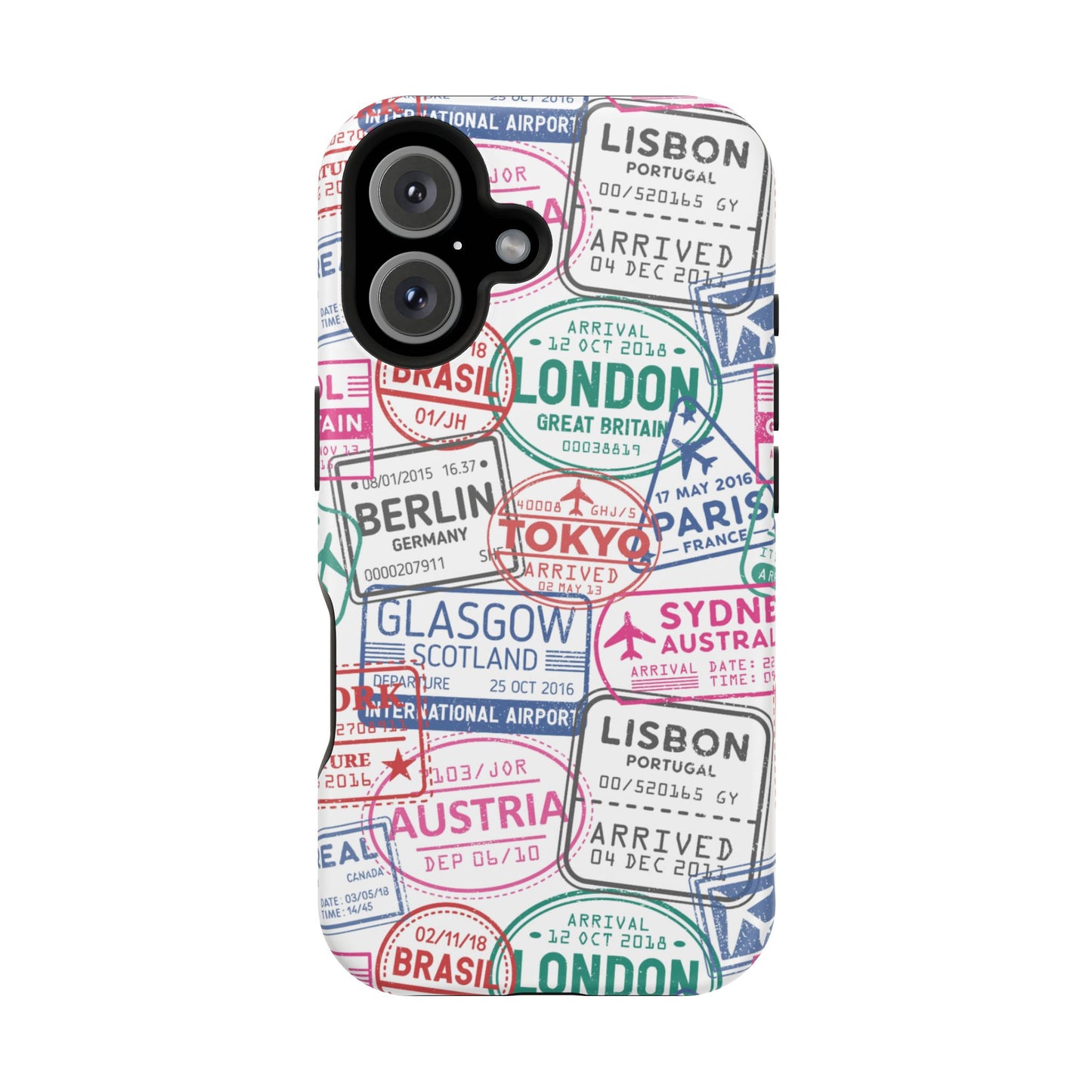 Travel-Inspired, Passport, Travelers, Adventure Stamp, Unique MAGNETIC Phone Case