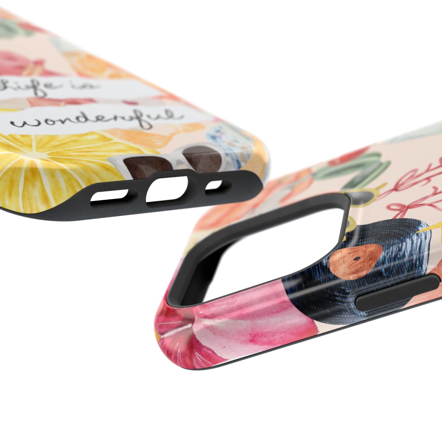 Life is Wonderful, Stylish Phone Cover, Cute Phone Accessory, Gift for Her, Summer Vibe Phone Case