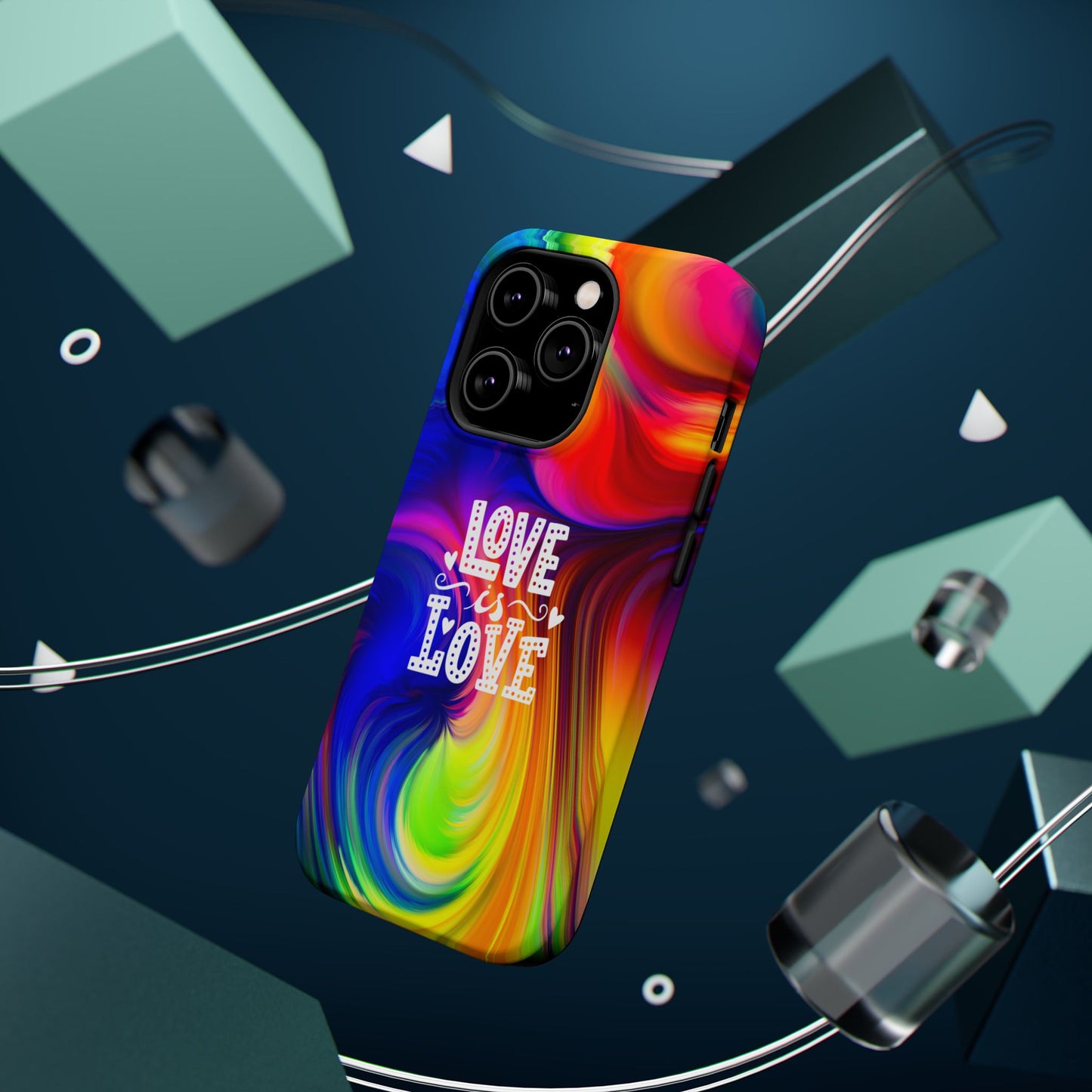 LOVE IS LOVE Colorful Love, Pride Tough Phone Case