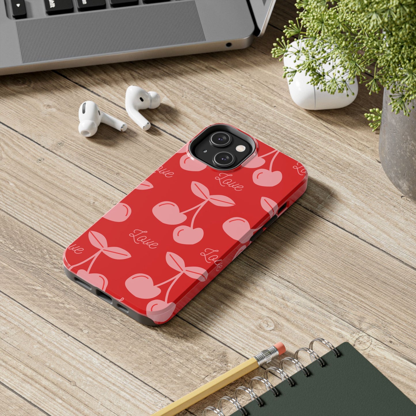 Cute Cherry Love Tough Phone Cases